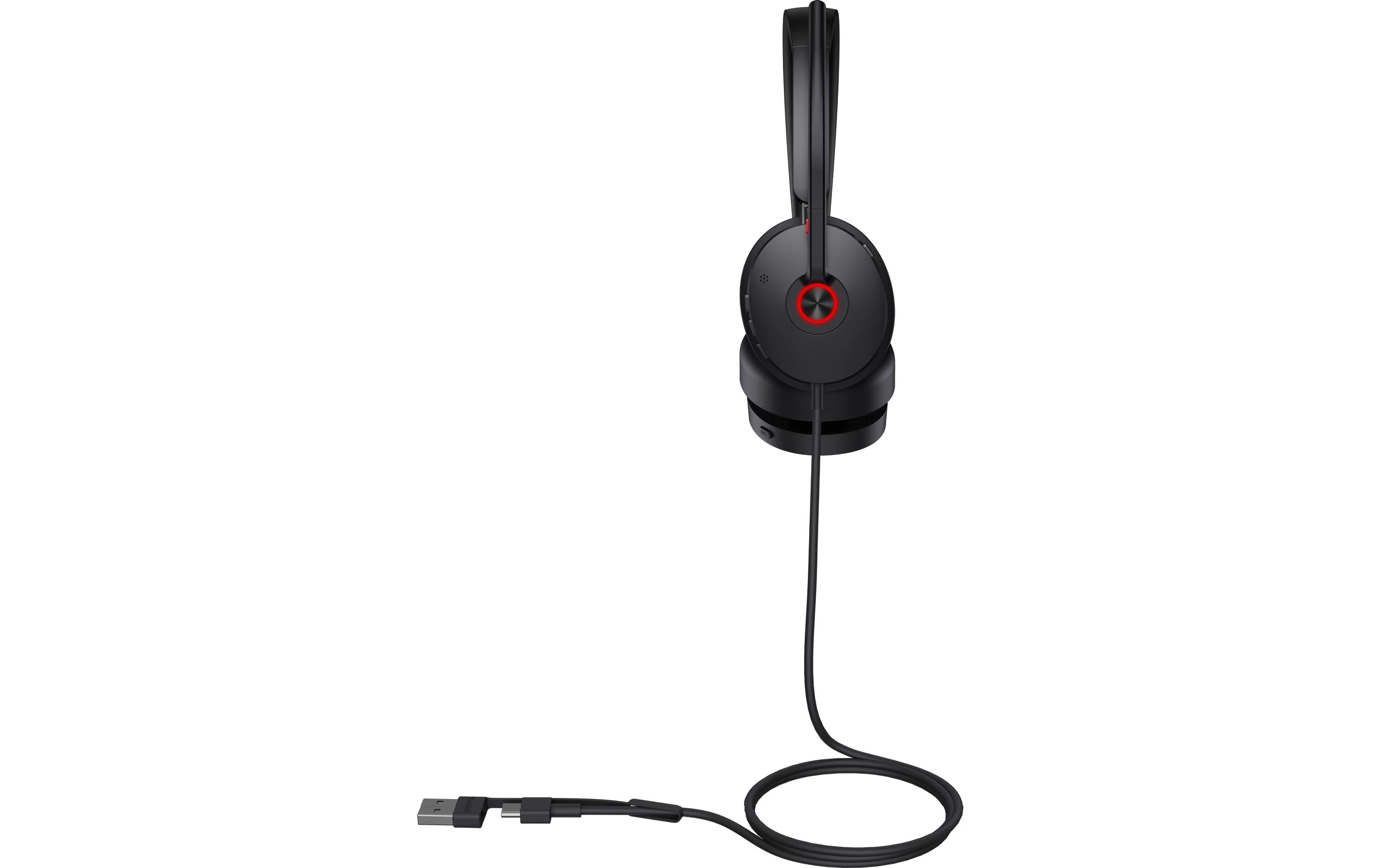 Yealink UH48 Dual – Duo Headset, On-Ear – USB-A, Noise-Cancelling Mikrofon – Schwarz, für Microsoft Teams