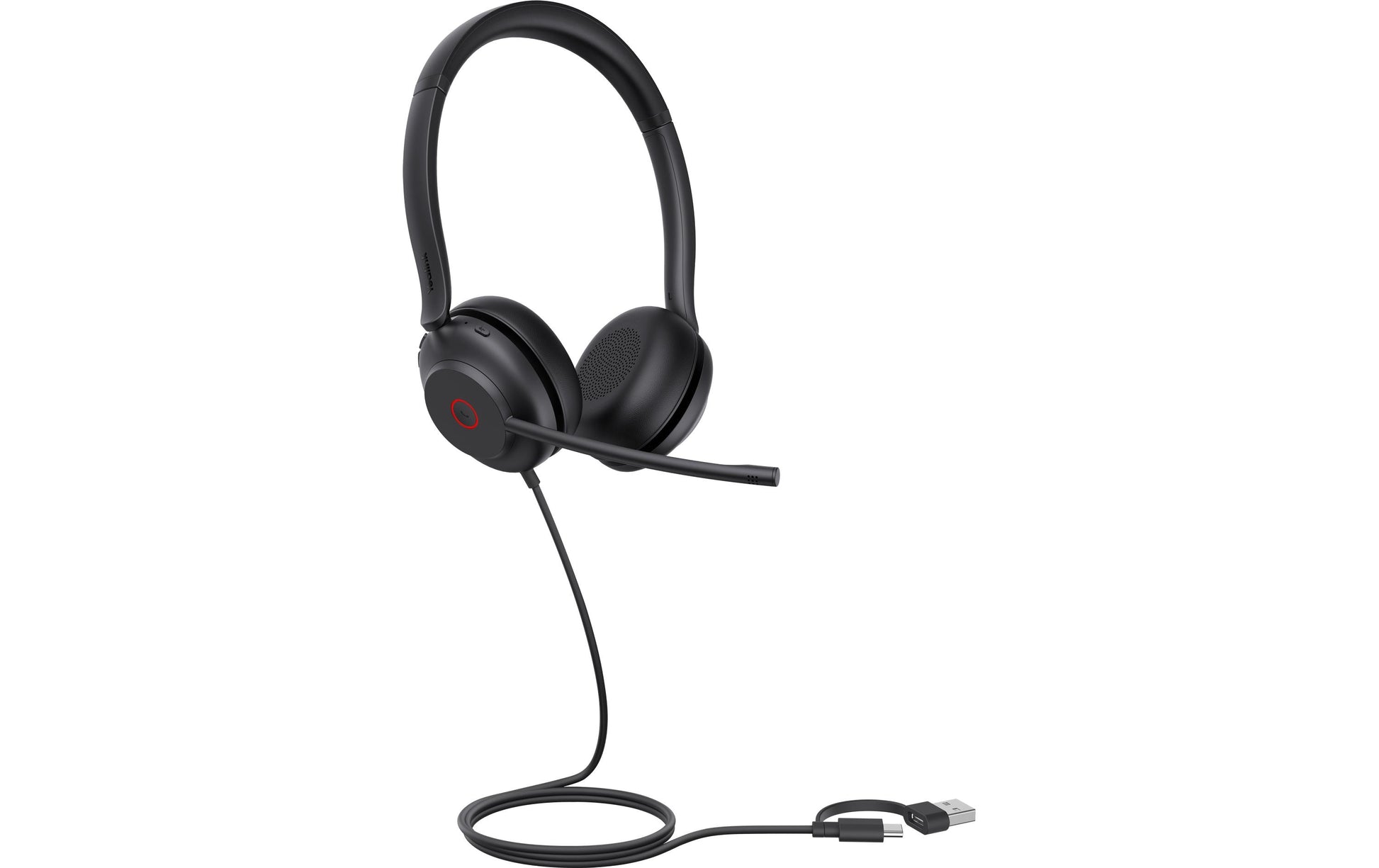Yealink UH35 Dual UC – Duo Headset – USB‑C/USB‑A, Geräuschunterdrückung – Schwarz – für Microsoft Teams