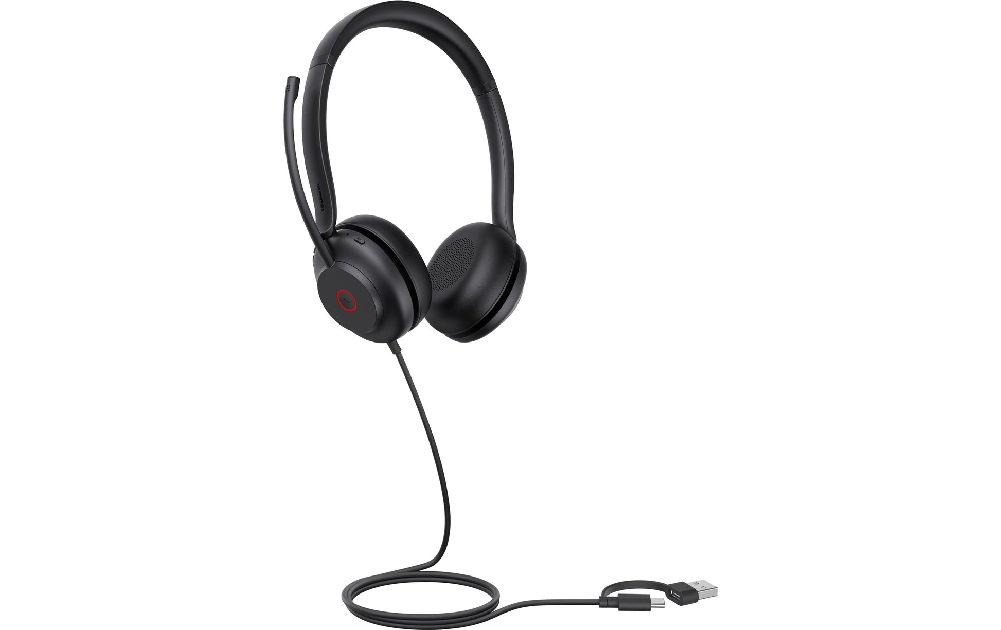 Yealink UH35 Dual UC – Duo Headset – USB‑C/USB‑A, Geräuschunterdrückung – Schwarz – für Microsoft Teams