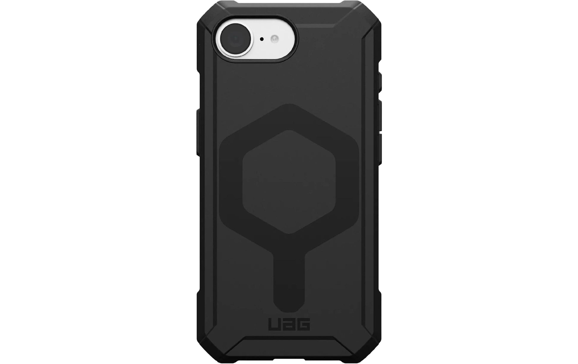 Urban Armor Gear UAG Essential Armor MS Rückcover – für Apple iPhone 16e, MagSafe, Kunststoff, schwarz, bis 4,6 m sturzsicher