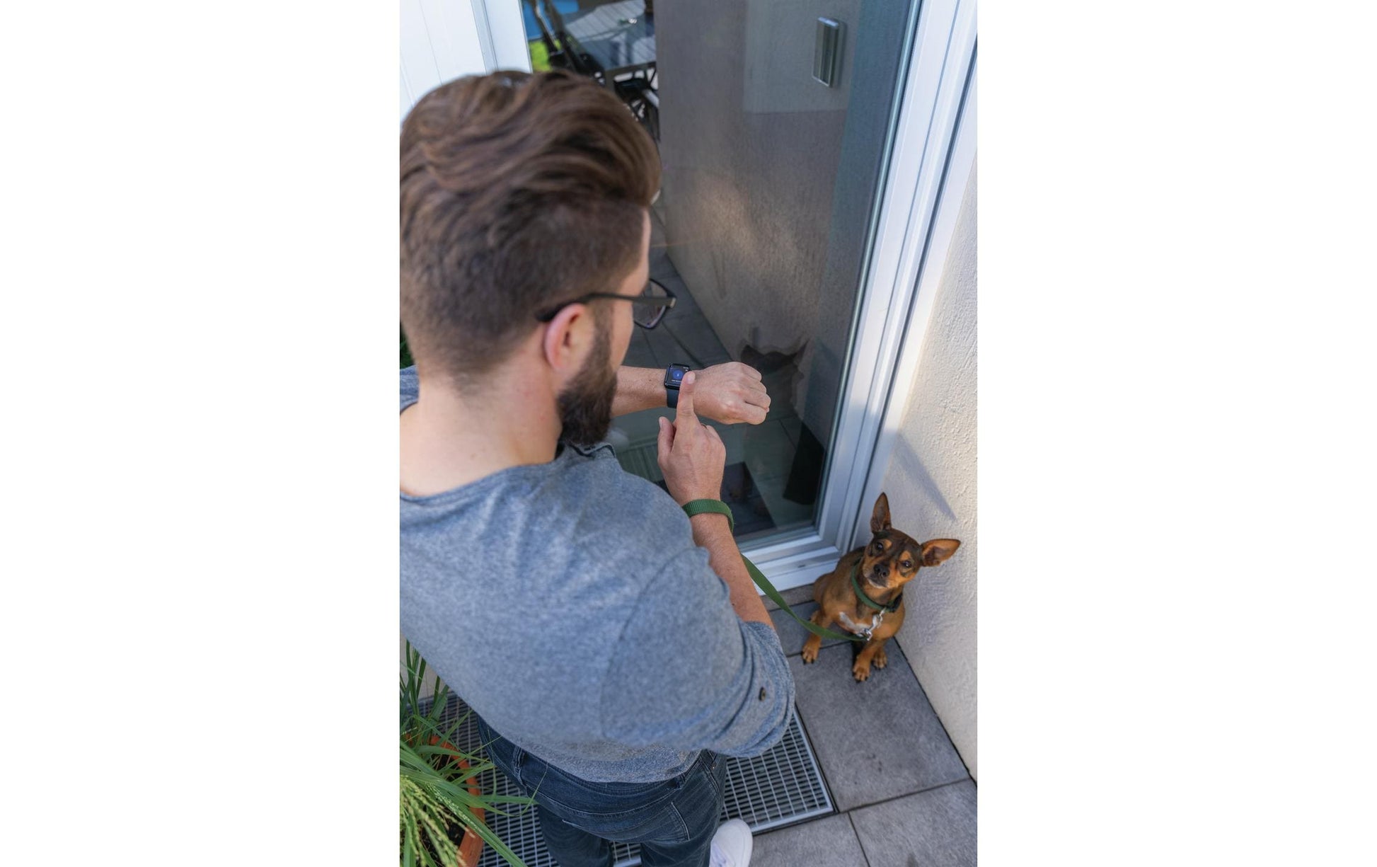ABUS WINTECTO One FCA4100S Intelligentes Torschloss – BT, App, Balkontür, Batteriebetrieb, Silber, 63×92×300 m