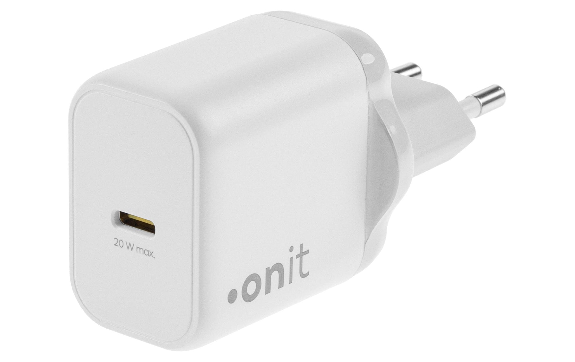 ONIT F02790 USB-Wandladegerät 20 W – USB-C×1 – PD, PPS, GaN – EU-Stecker (Typ C)