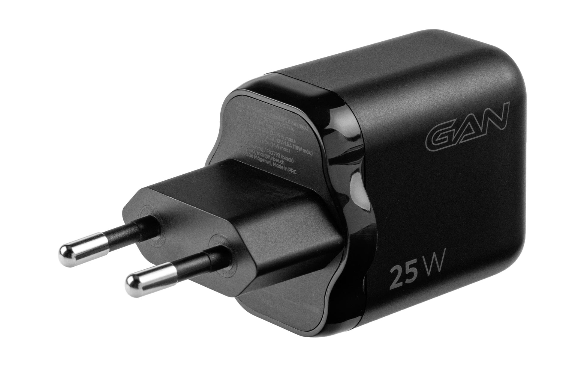 ONIT F02793 USB-Wandladegerät 25 W – USB-C×1, USB-A×1 – PD 3.0, PPS, QC 3.0, GaN, EU-Stecker (Typ C)