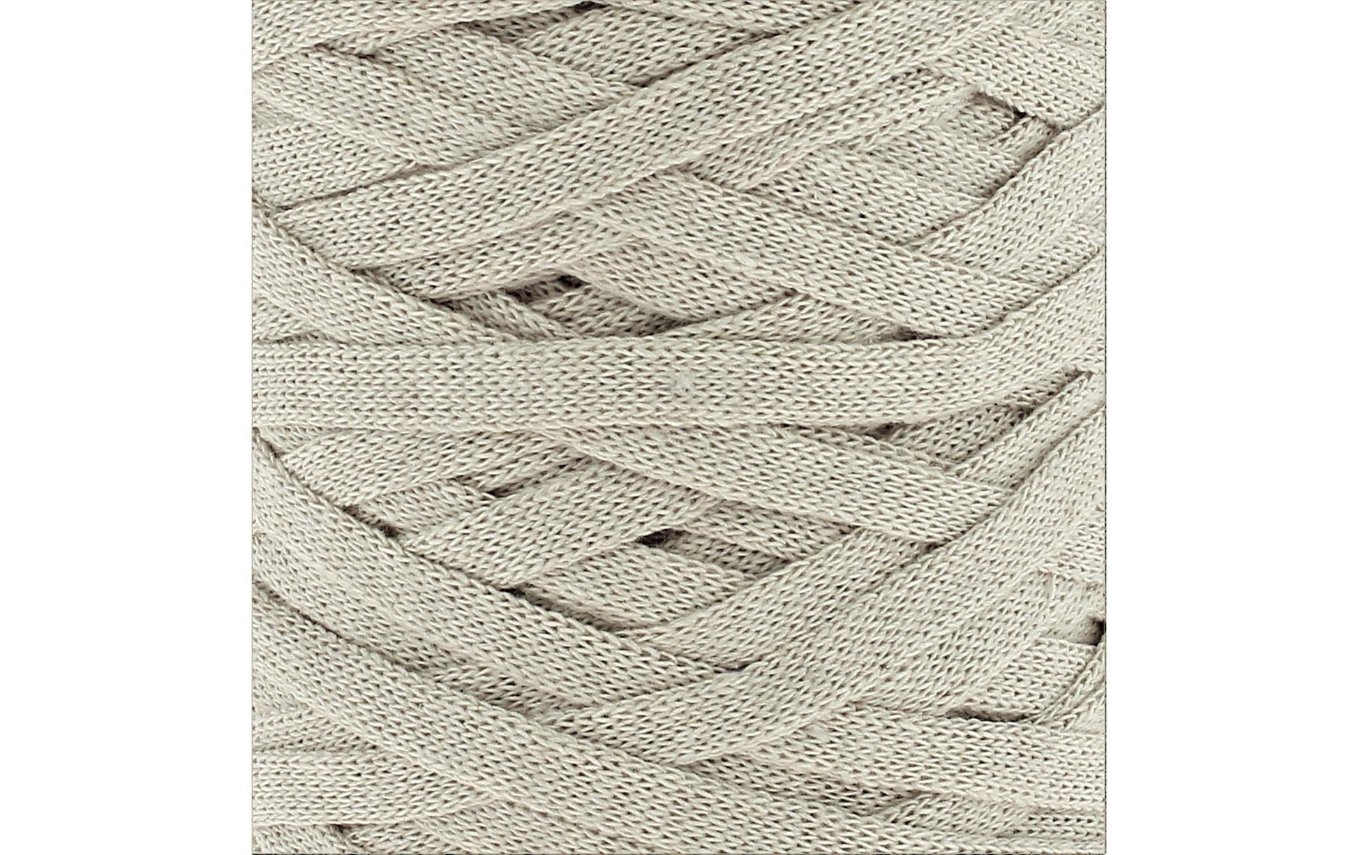 Hoooked RibbonXL Textilgarn Beige – 250 g, 120 m, Baumwolle, Nadel 8 mm