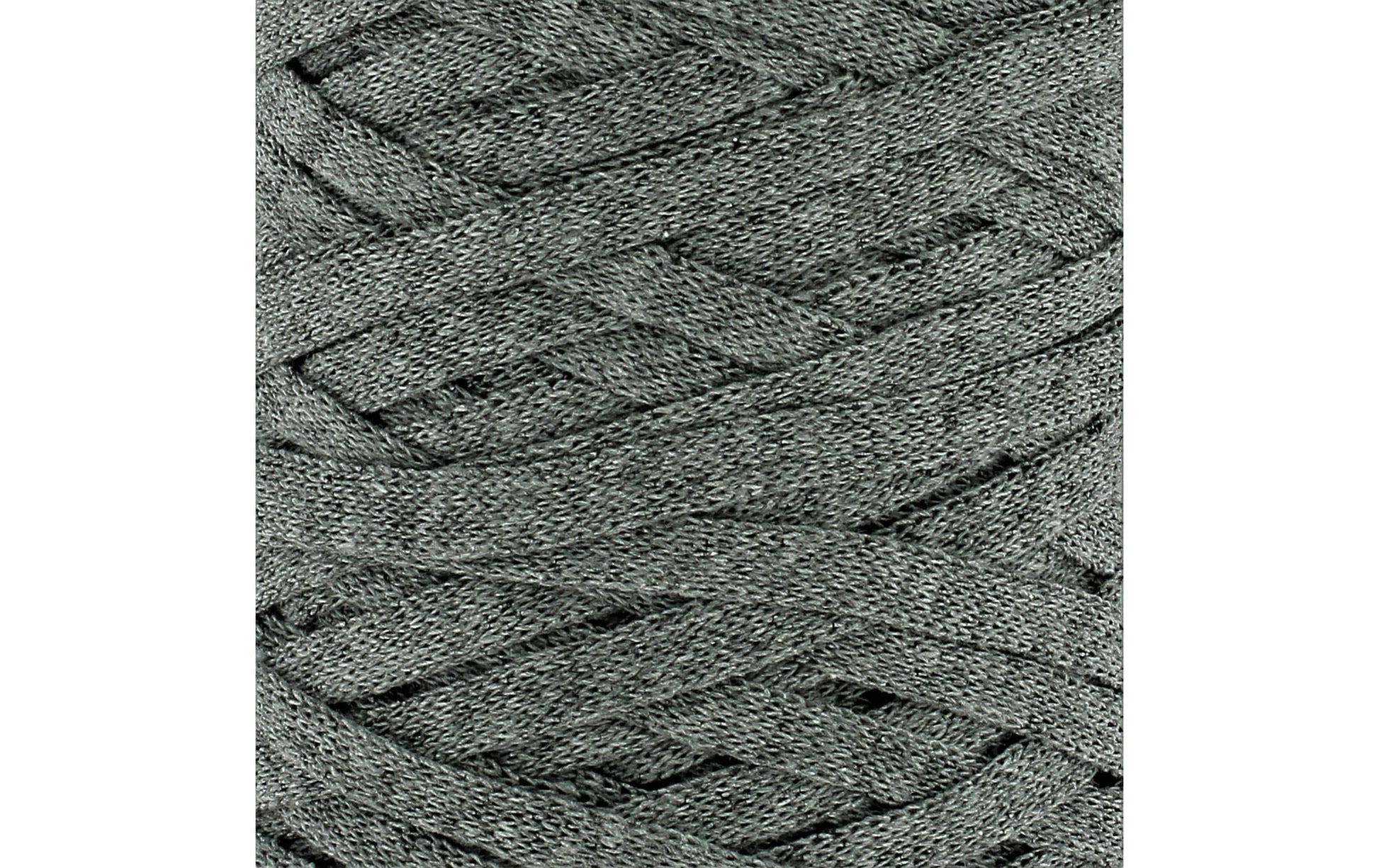 Hoooked RibbonXL Textilgarn Steingrau – 250 g, 120 m, Baumwolle, Nadel 8 mm