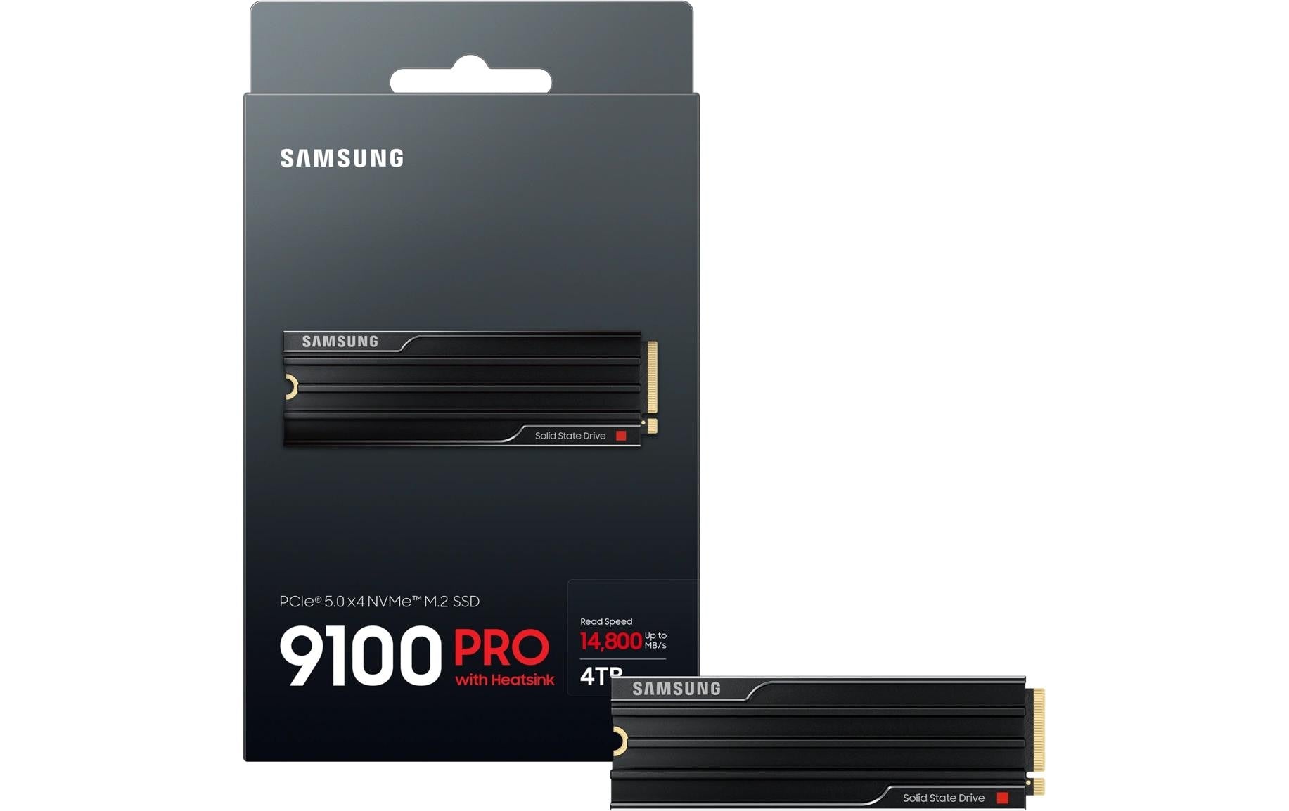 Samsung 9100 PRO – M.2 2280, PCIe 5.0 NVMe 2.0, 4 TB, 14'800/13'400 MB/s Lesen/Schreiben