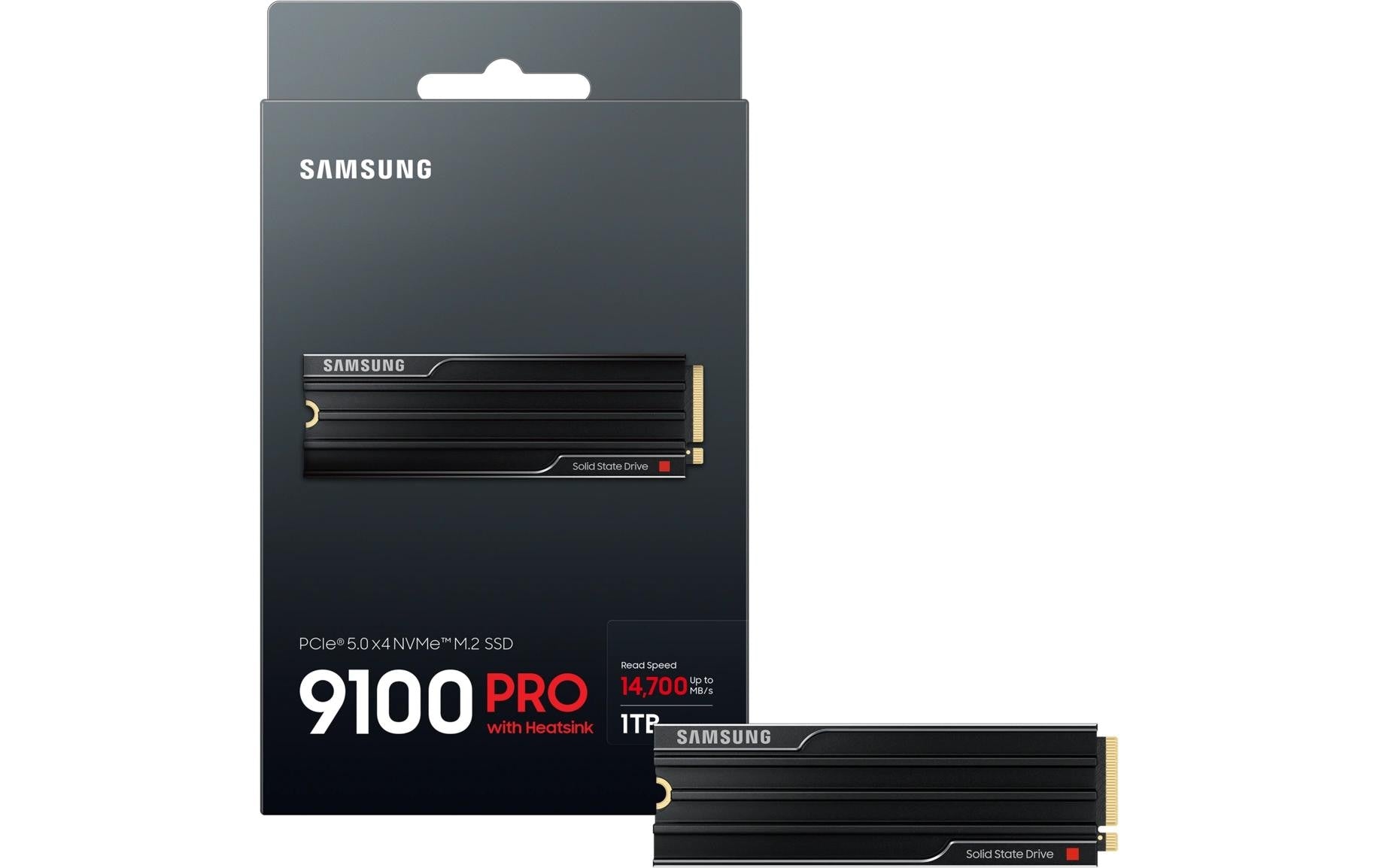 Samsung 9100 PRO – 1 TB M.2 2280 NVMe PCIe 5.0 SSD – 14700 MB/s Lesen, 13300 MB/s Schreiben