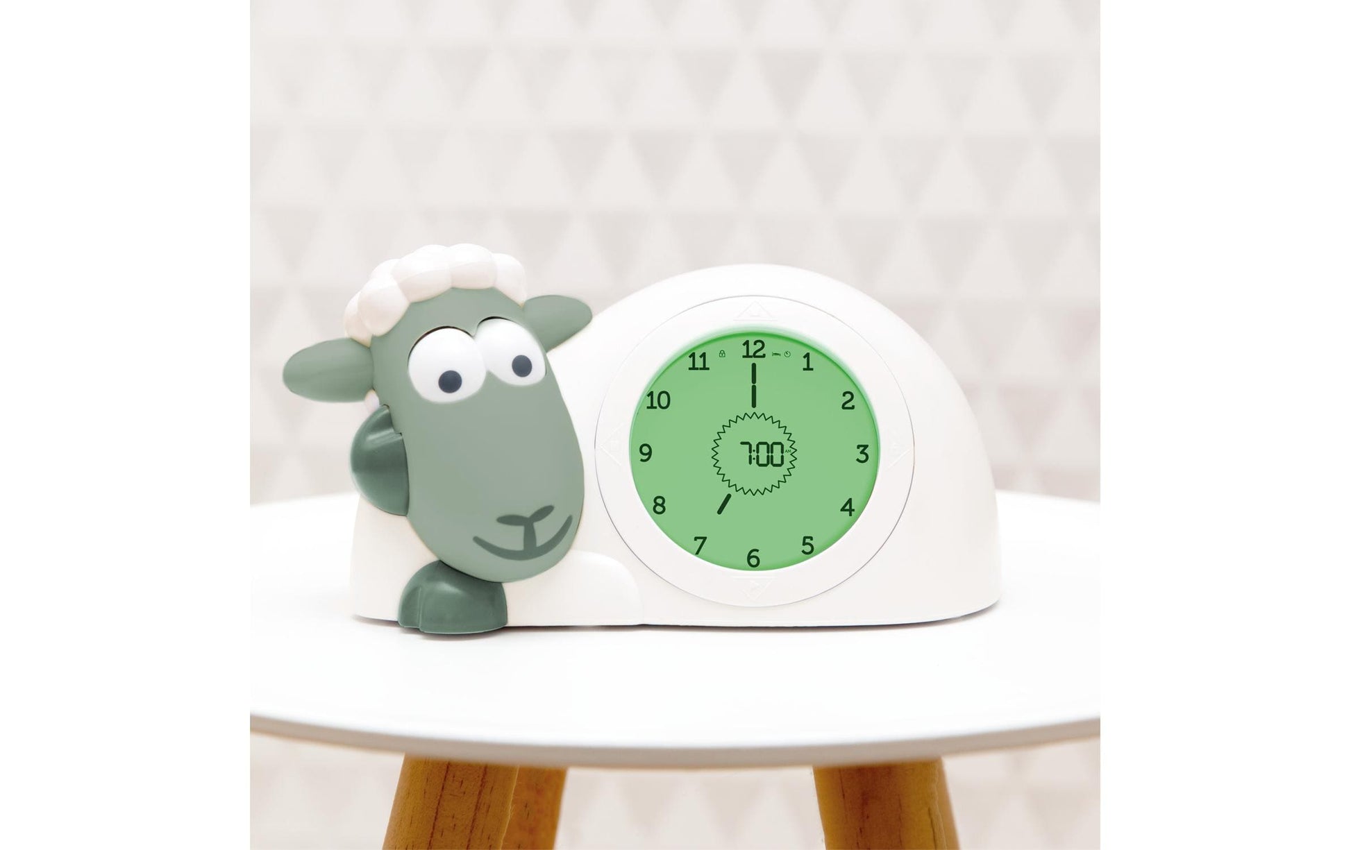 Zazu Lichtwecker Sam – digital, weiss/grün, USB