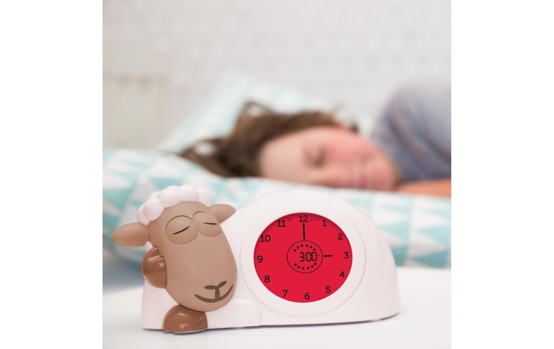 Zazu Lichtwecker Sam – digital, weiss, USB