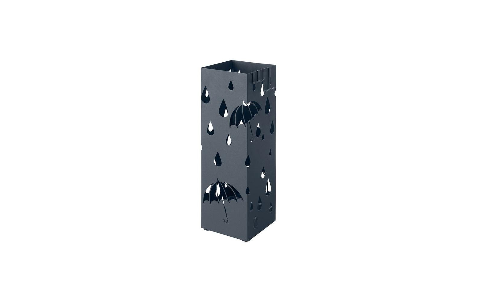 Songmics Schirmständer – Stahl/Kunststoff, Grau, 15,5 × 15,5 × 49 cm