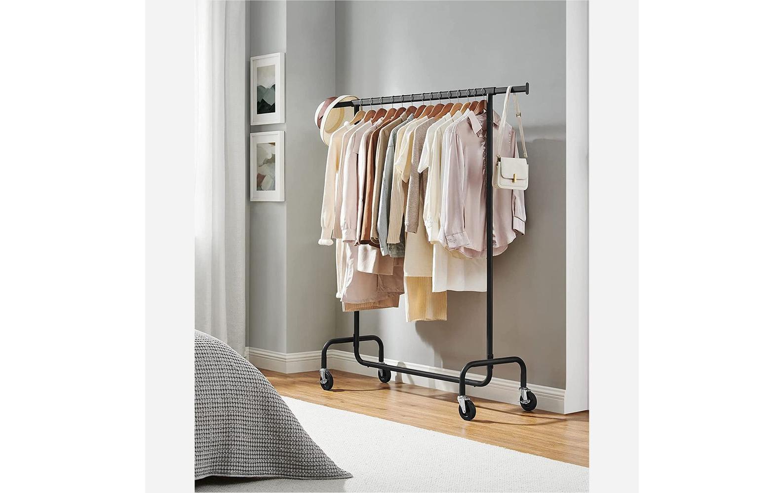 Songmics Garderobenständer – Stahl – Schwarz – 1'600 mm – 120 kg Traglast