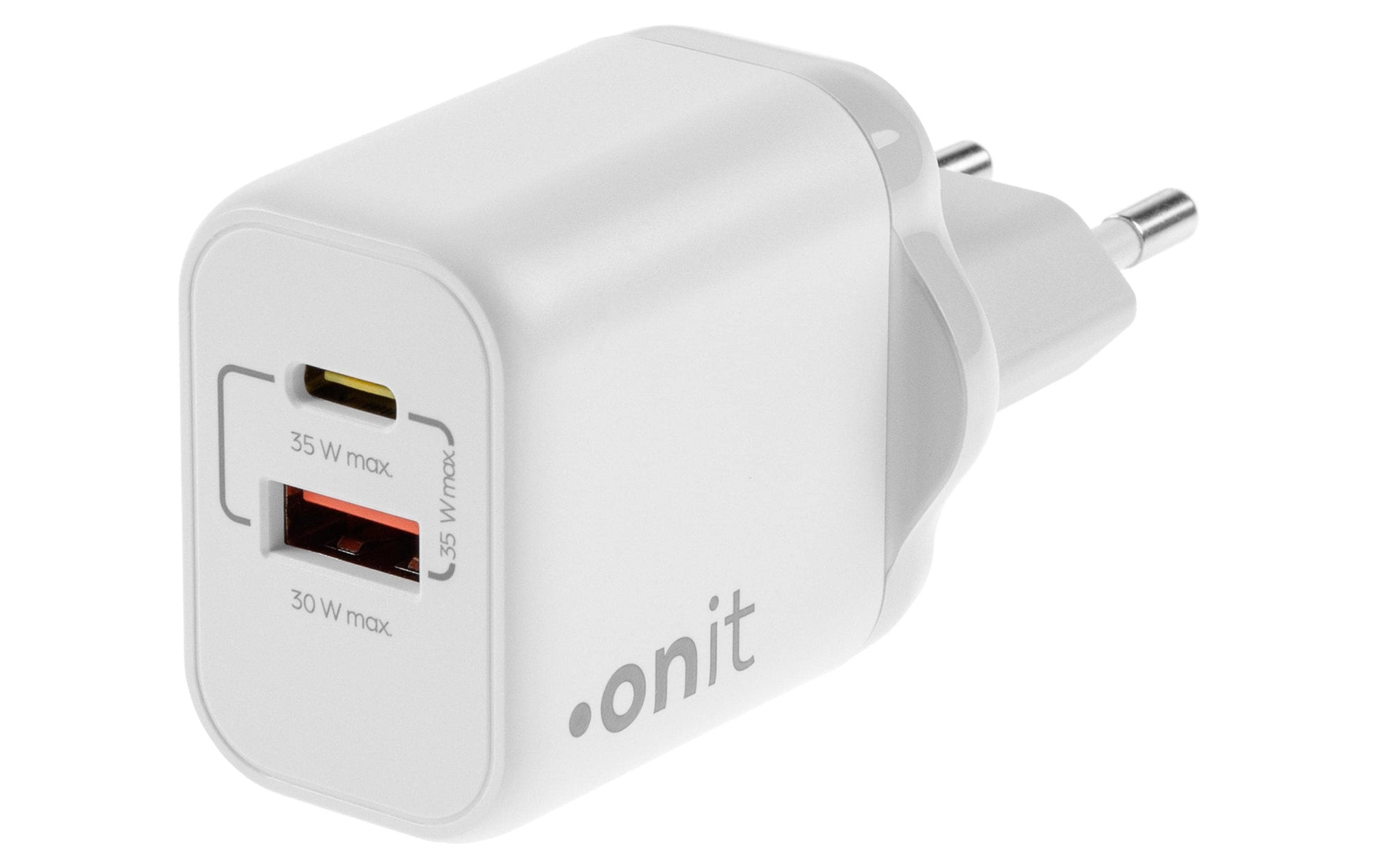 ONIT F02794 USB-Ladegerät 35 W – USB-C×1, USB-A×1 – PD 3.0, PPS, QC 3.0, GaN