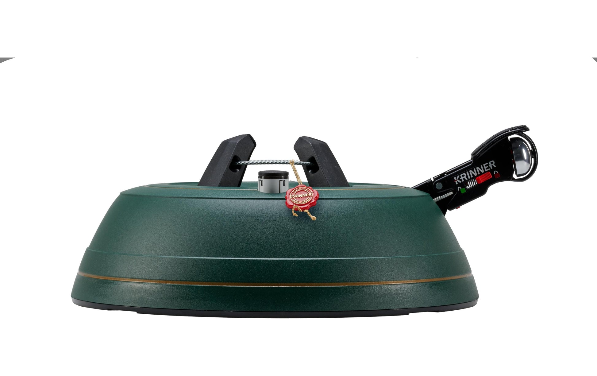 Krinner ComfortGripXL Weihnachtsbaumständer – Ø 39 cm – für Stamm Ø 12 cm, Baum bis 3 m, dunkelgrün