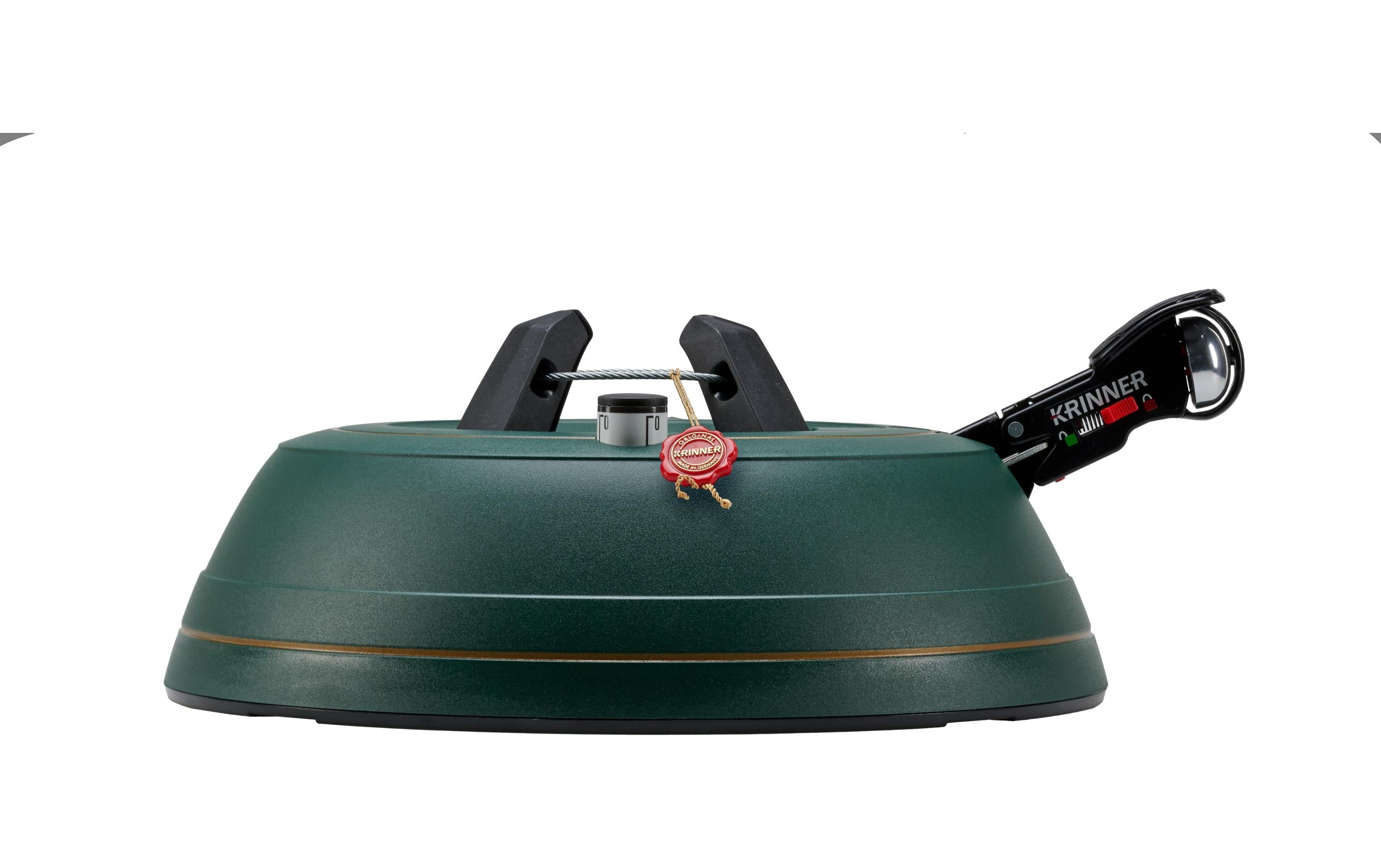 Krinner ComfortGripXL Weihnachtsbaumständer – Ø 39 cm – für Stamm Ø 12 cm, Baum bis 3 m, dunkelgrün