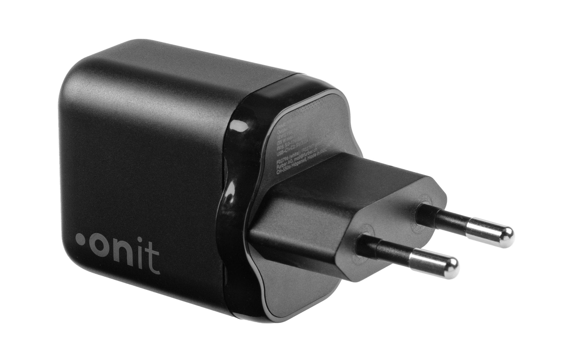 ONIT GaN USB-Ladegerät 35 W – USB-C×2 – PD 3.0, PPS, QC 3.0 – EU-Stecker (Typ C)