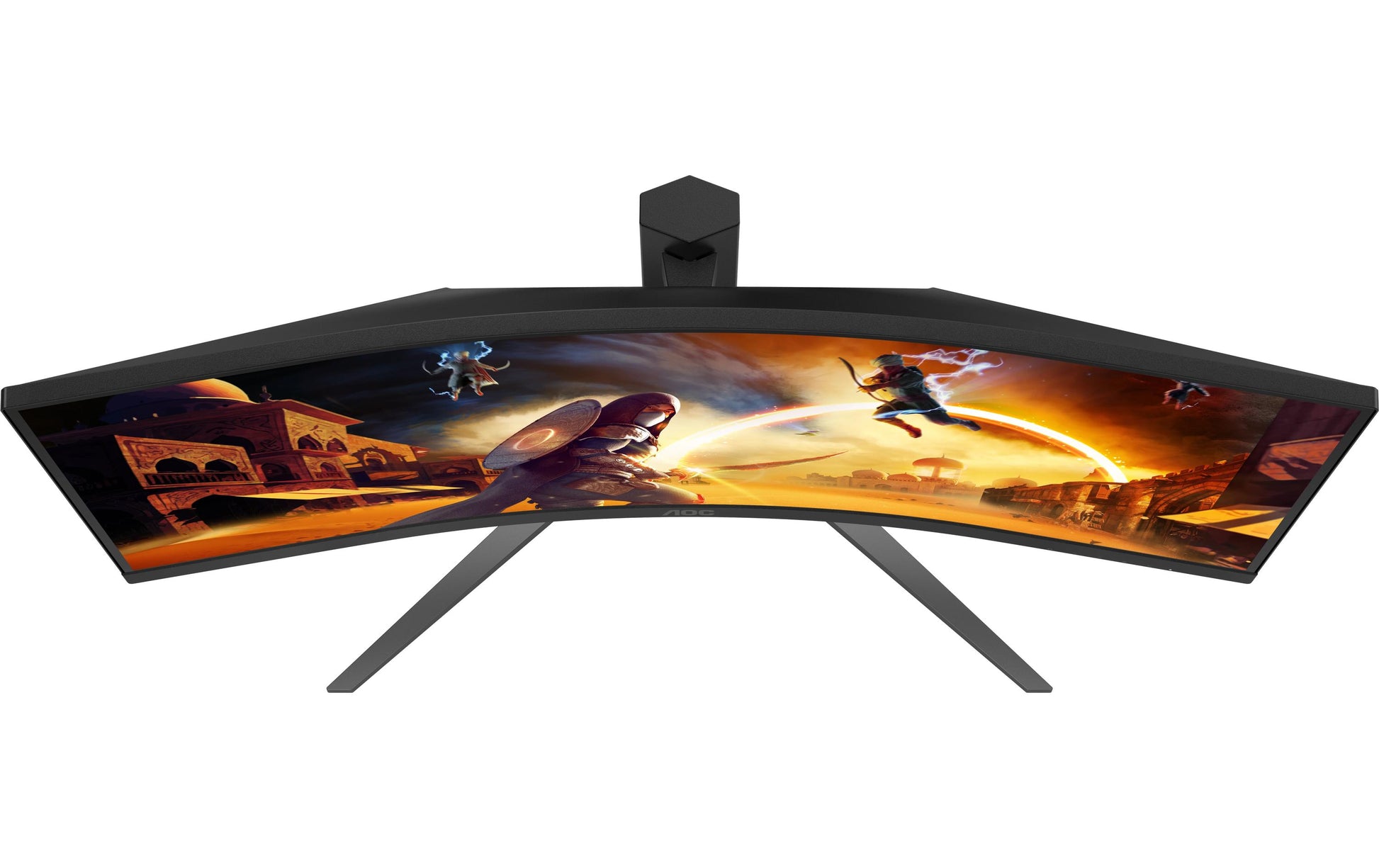 AOC CU34G4Z – Monitor, 34", VA, 240 Hz, 450 cd/m², Gebogen, USB-Hub, VESA 100 × 100, Schwarz