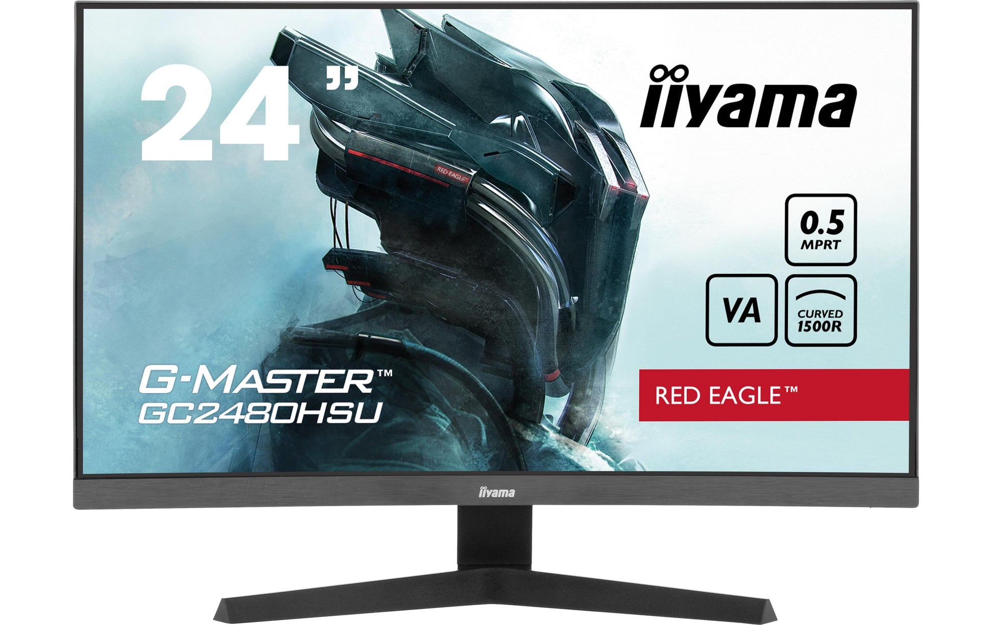iiyama G-MASTER GC2480HSU-B1 – 24" Full HD VA 180 Hz Curved – Lautsprecher, HDR