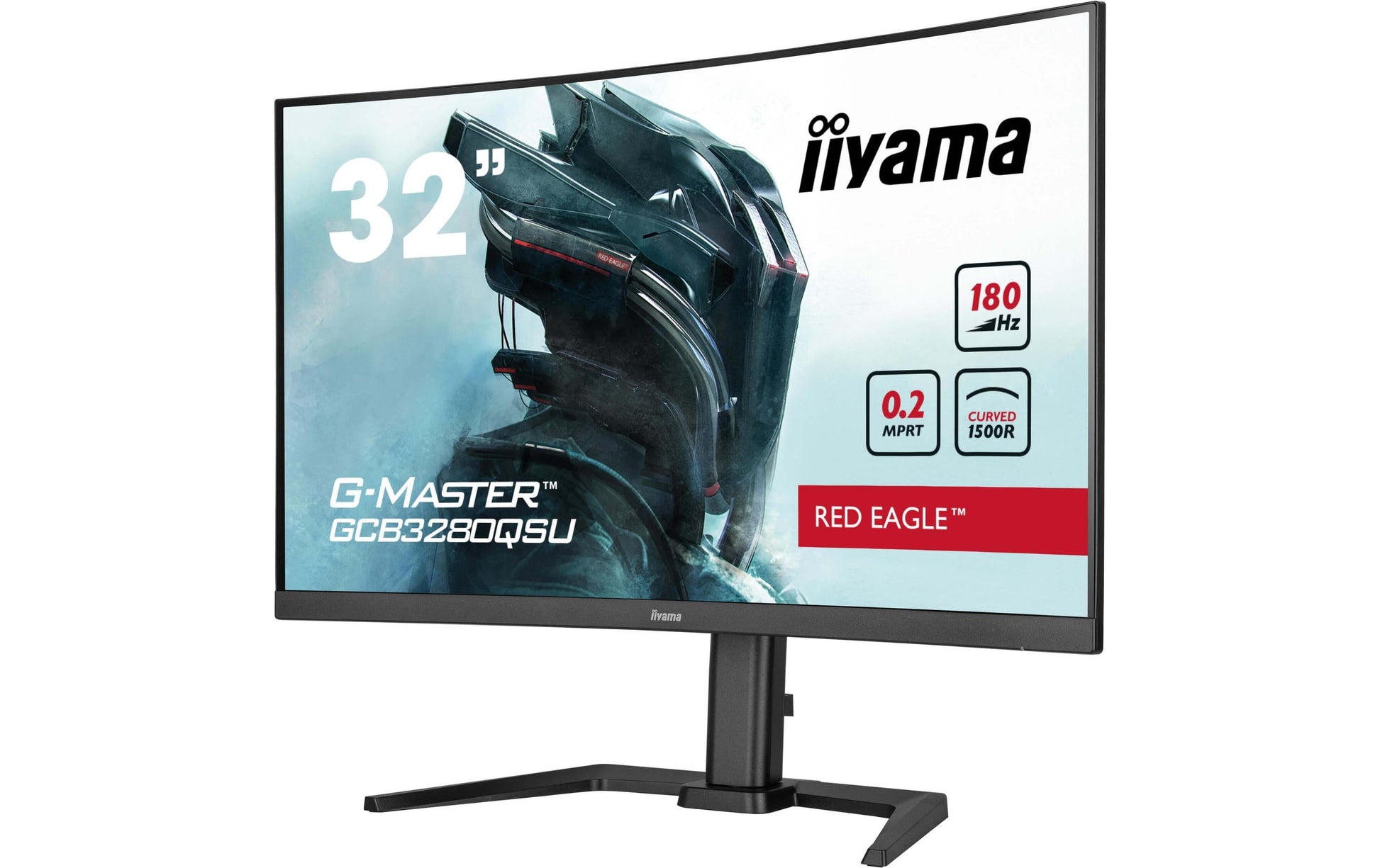 iiyama GCB3280QSU-B2 – Monitor, 32" 2560 × 1440 (WQHD), Gebogen, 300 cd/m²