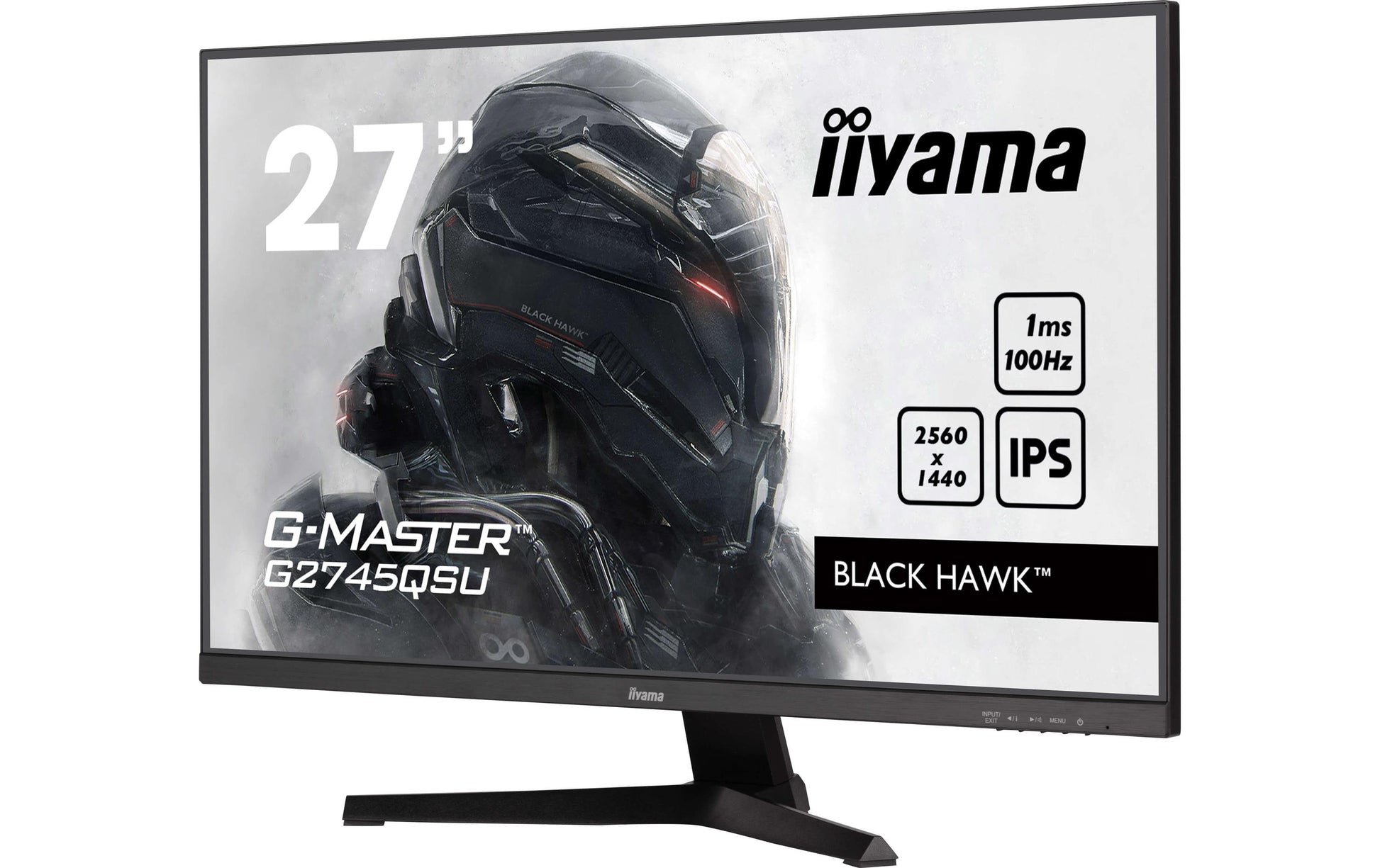 iiyama G2745QSU-B2 – Monitor, 27", IPS, 100 Hz, 300 cd/m², Adaptive Sync, VESA 100 × 100, Schwarz