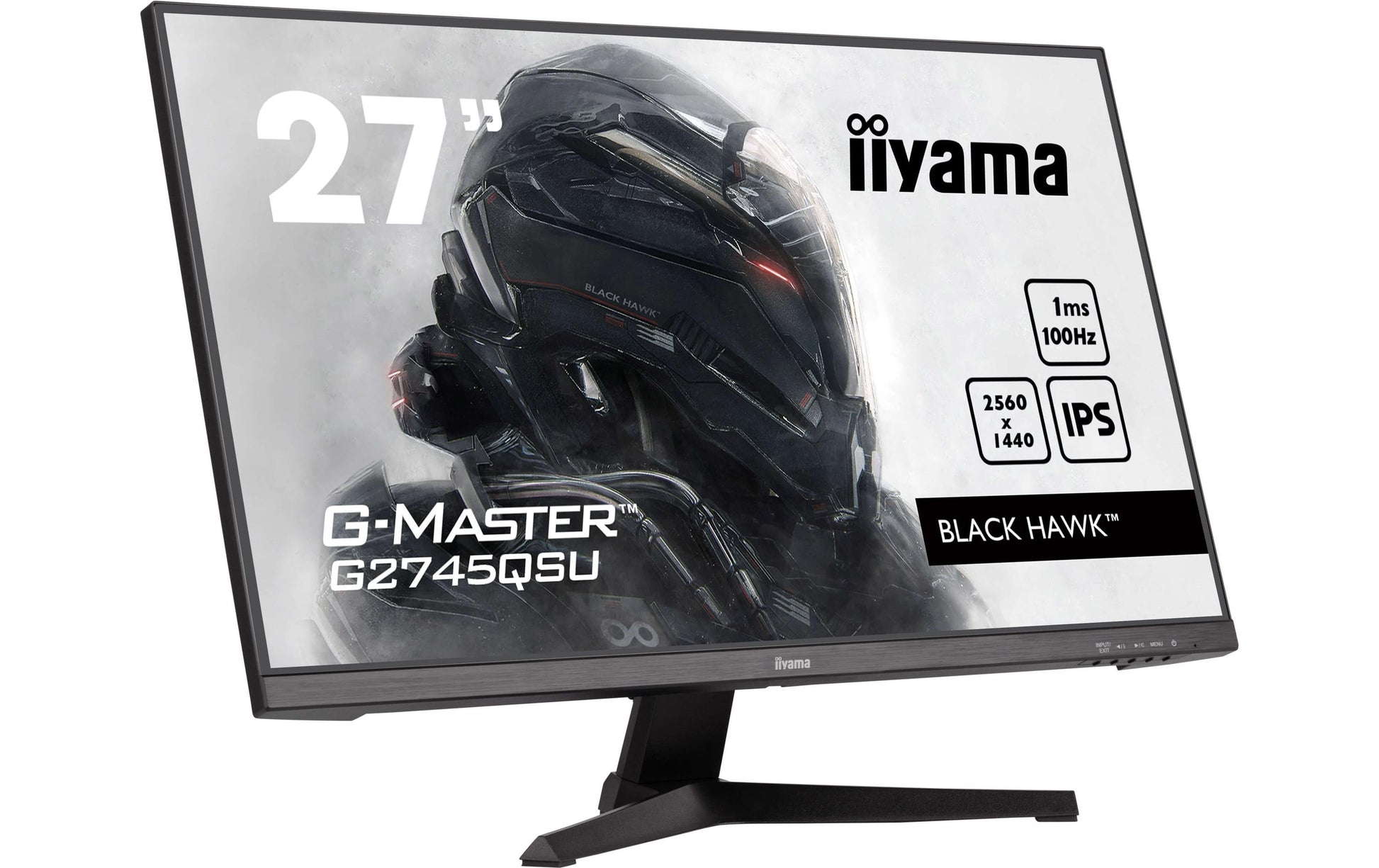 iiyama G2745QSU-B2 – Monitor, 27", IPS, 100 Hz, 300 cd/m², Adaptive Sync, VESA 100 × 100, Schwarz
