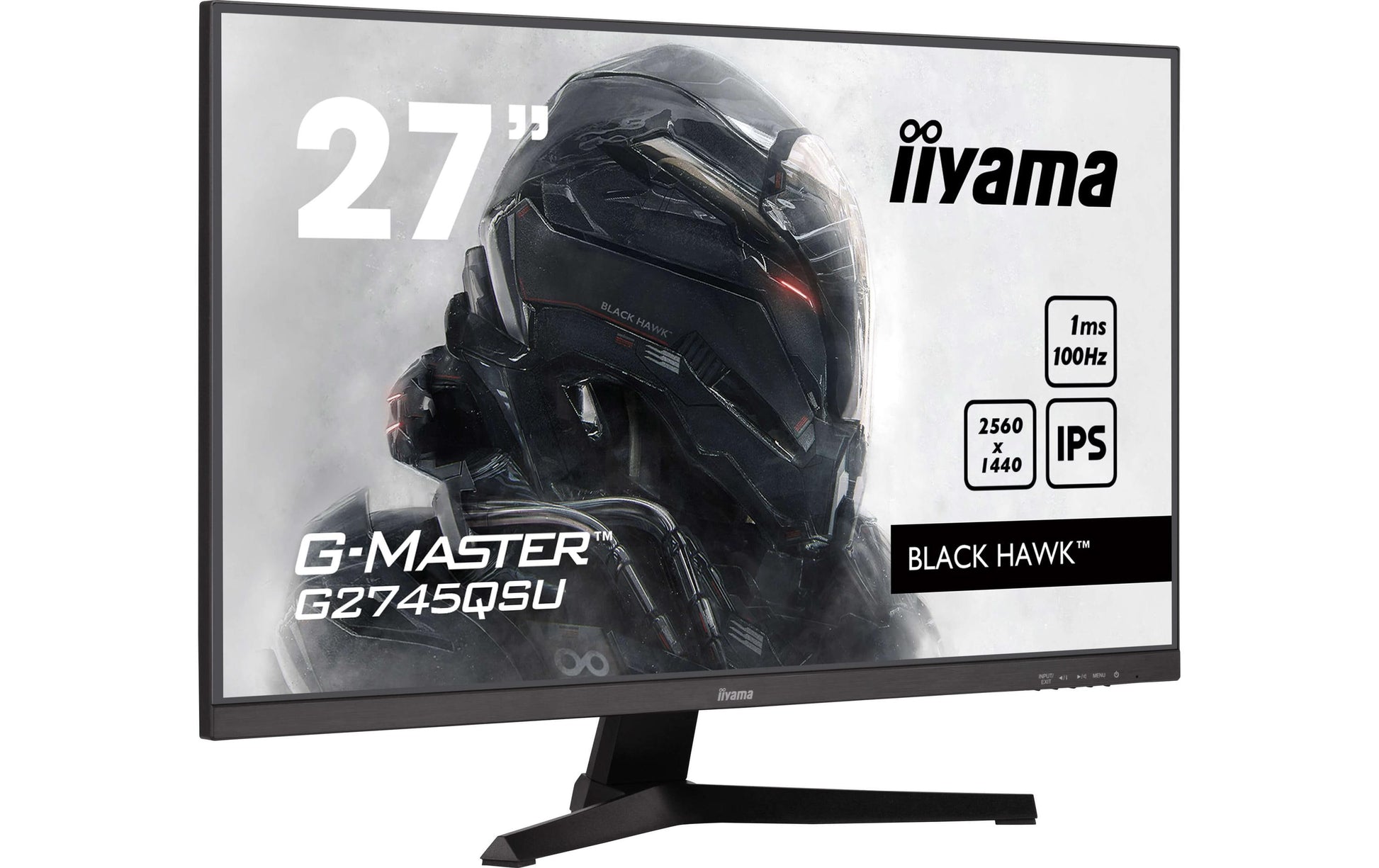 iiyama G2745QSU-B2 – Monitor, 27", IPS, 100 Hz, 300 cd/m², Adaptive Sync, VESA 100 × 100, Schwarz