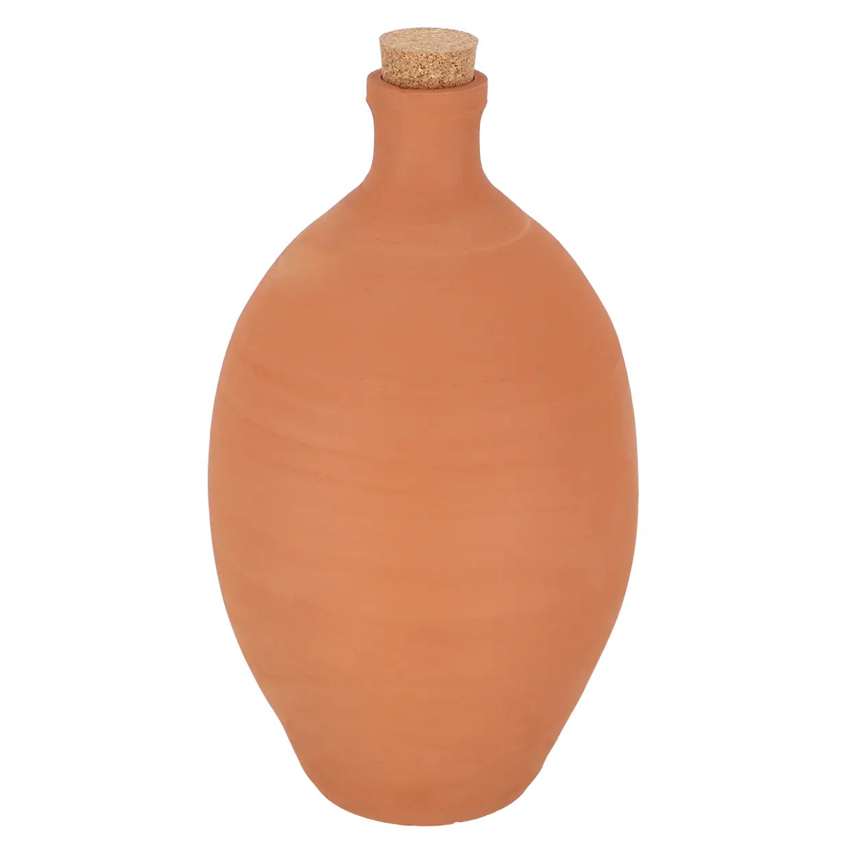 Esschert Design Bewässerungs-Olla – Ø 21 × 38,5 cm – Terrakotta & Kork, Orange