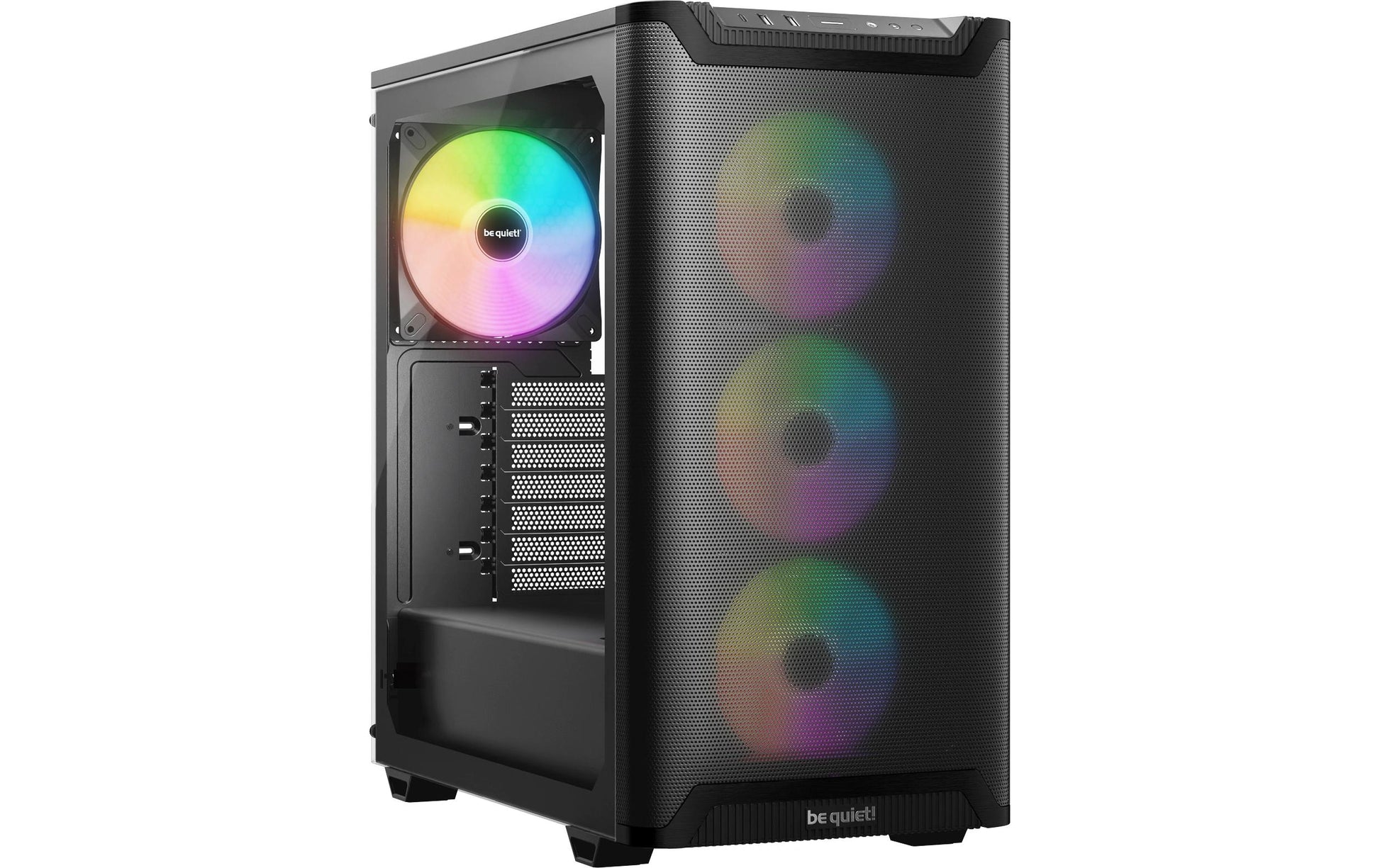 be quiet! be quiet Pure Base 501 LX – Midi-Tower – Schwarz, ATX, Seitenfenster (Glas), 3×120 mm vorne, 1×140 mm hinten