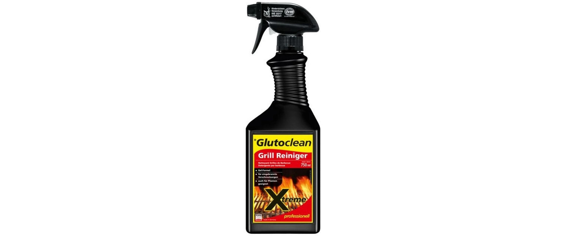 Glutoclean Xtreme Professioneller Backofen- & Grillreiniger für Grill – Flüssig, Spray – 750 ml