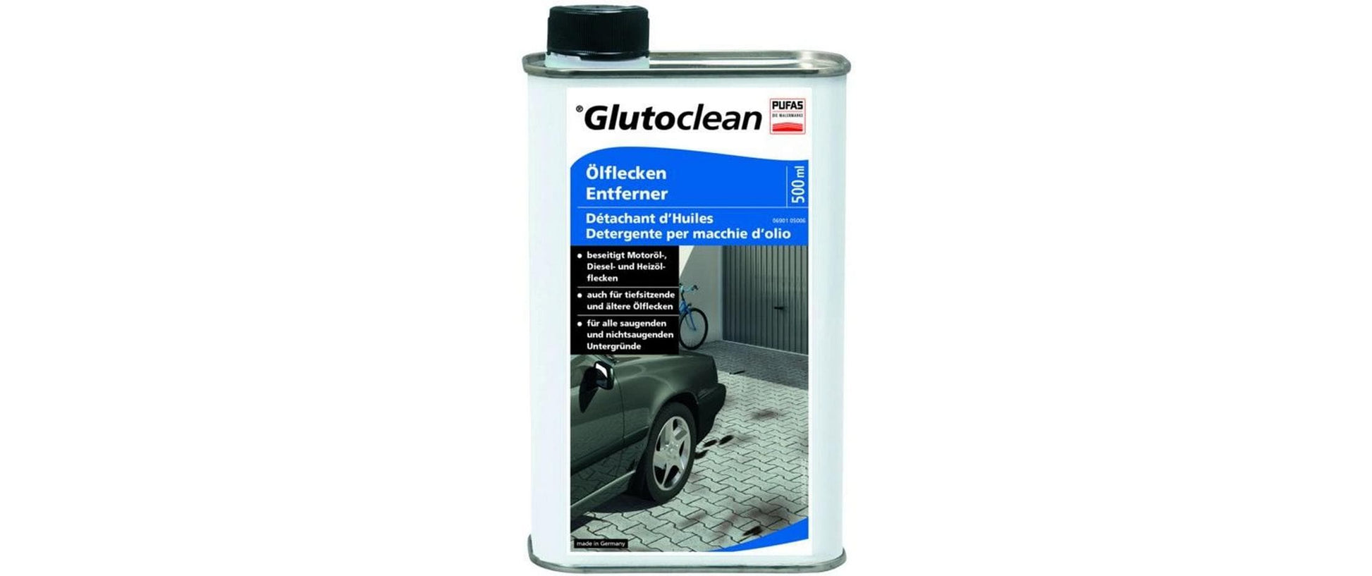 Glutoclean Ölflecken-Entferner Allzweckreiniger – Flüssigkeit, Kanister – 500 ml