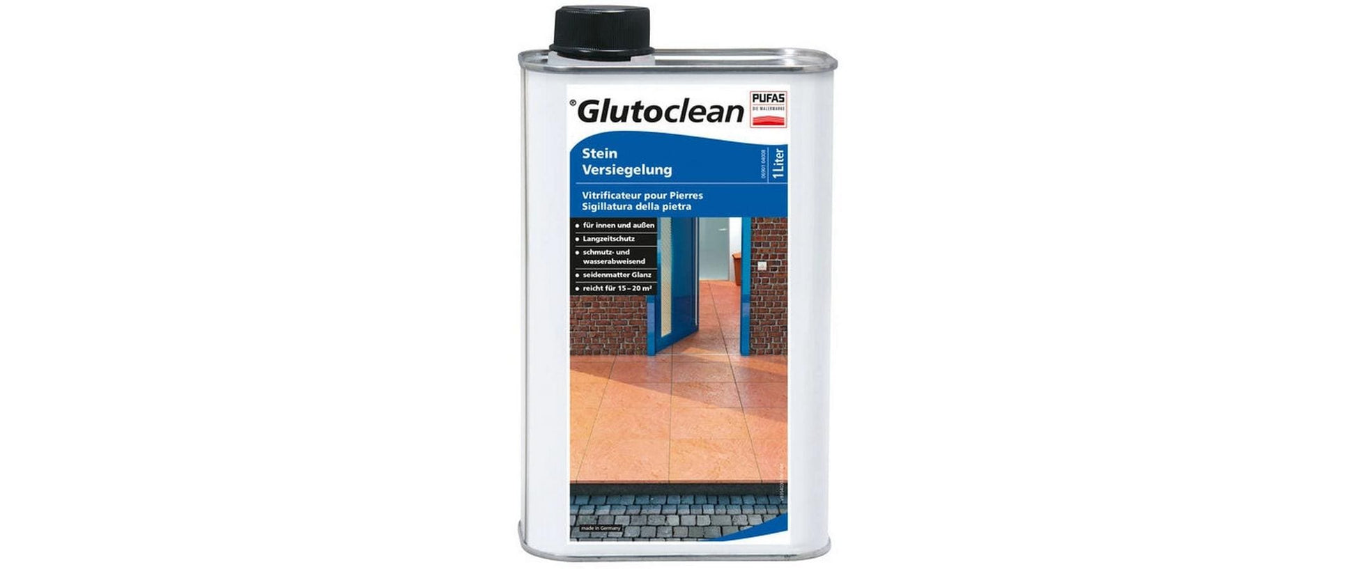 Glutoclean Spezialreiniger für Steinböden – Flüssigkeit, Kanister – 1 l