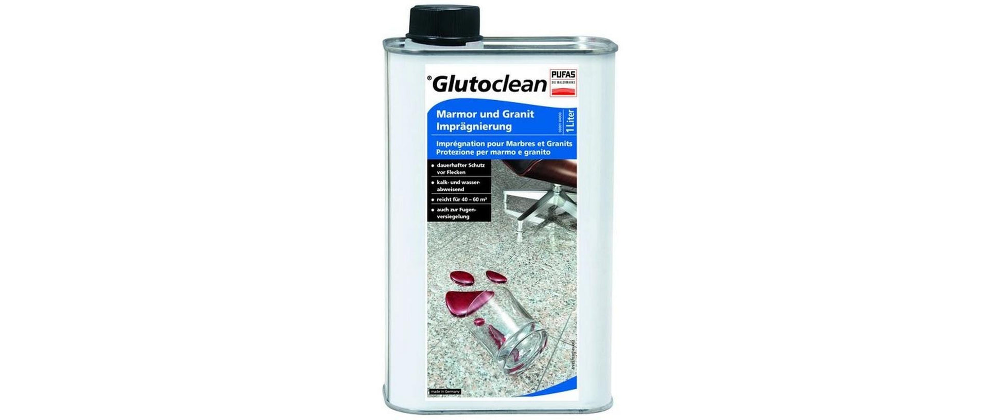 Glutoclean Imprägnierung für Marmor & Keramikfliese, 1 l, Konzentrat