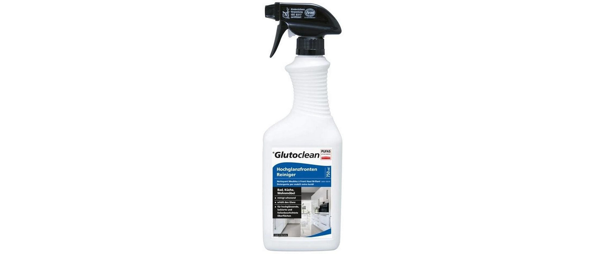 Glutoclean Holz-/Möbelpflege für Hochglanzfronten – Spray – 750 ml