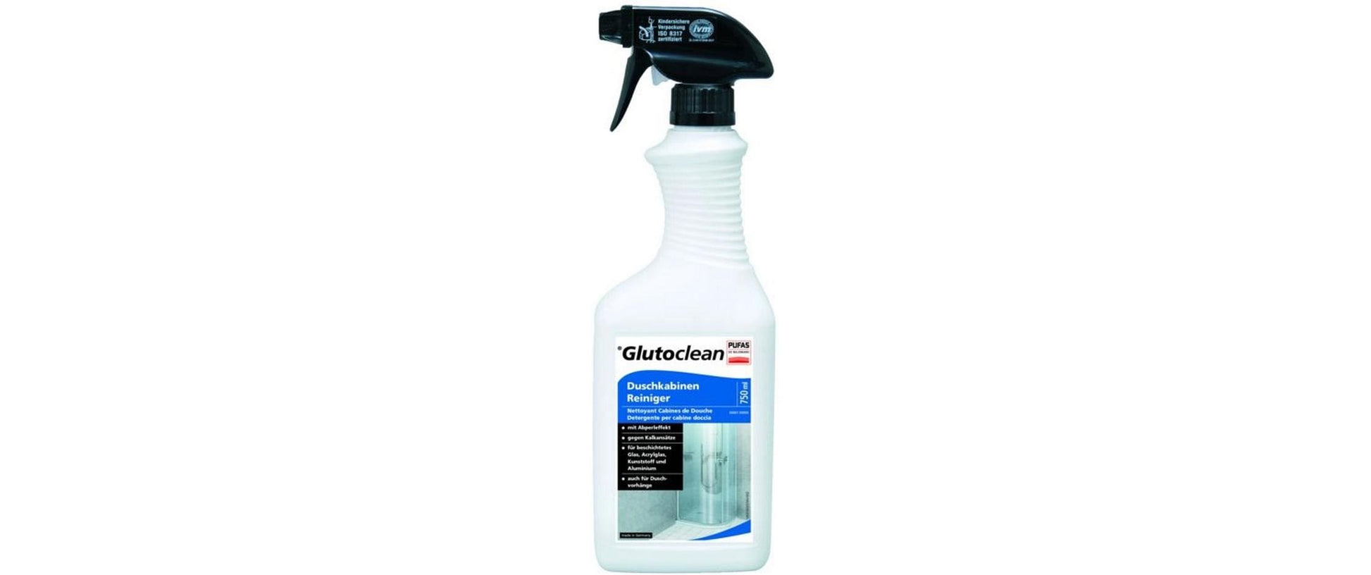 Glutoclean Bad-/Kalkreiniger für Dusche – Flüssigkeit, Spraydose – 750 ml