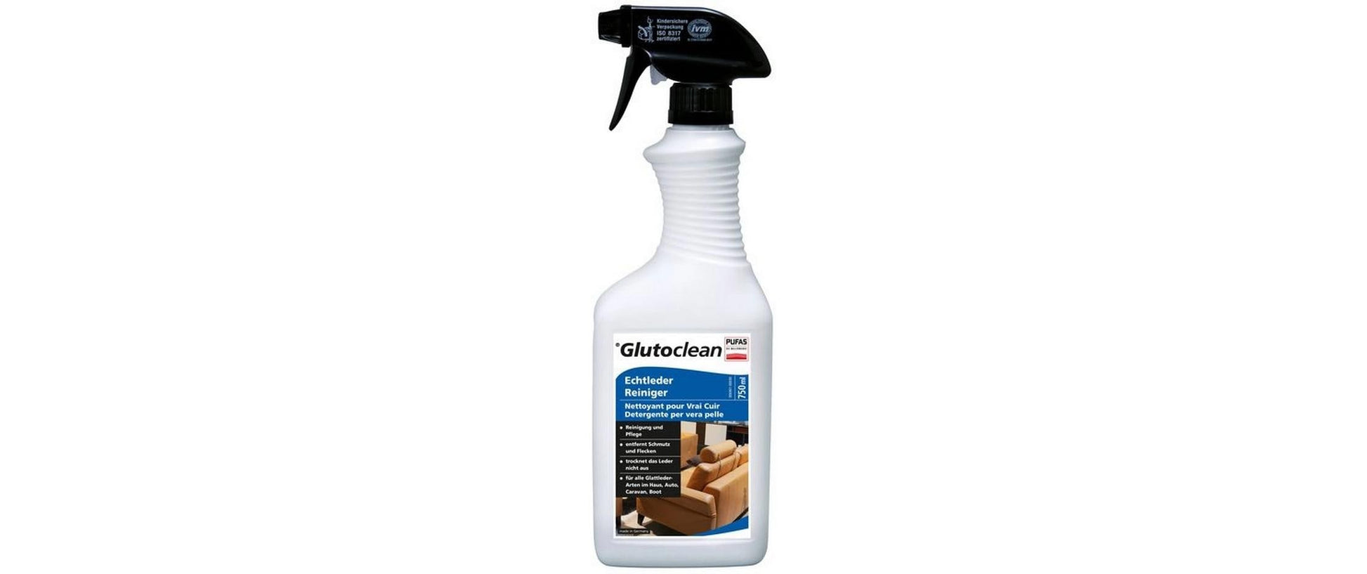 Glutoclean Lederpflege für Leder – Flüssigkeit – 750 ml
