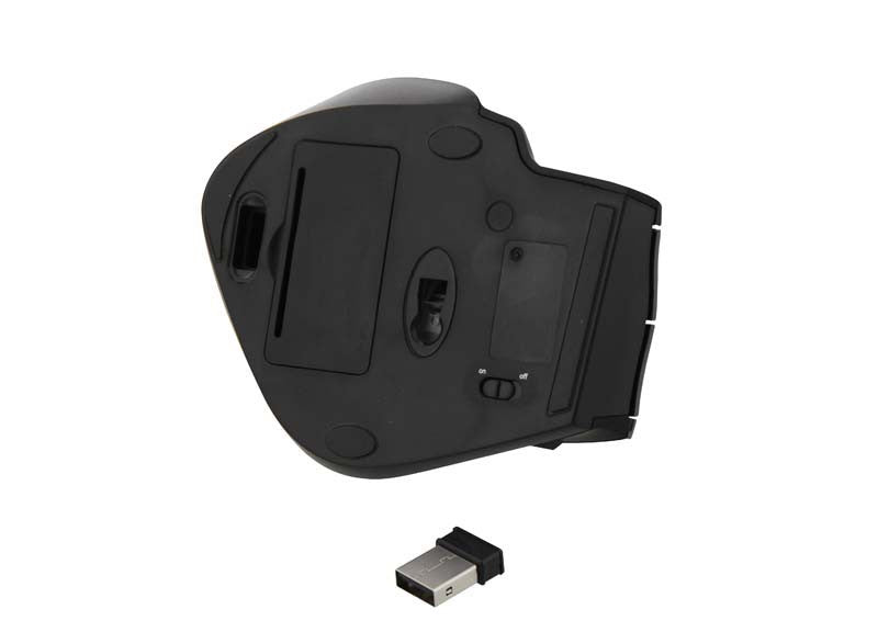 T'nB MWERGO – Maus – Kabellos (Bluetooth/2,4 GHz), 1600 DPI, rechts, Schwarz