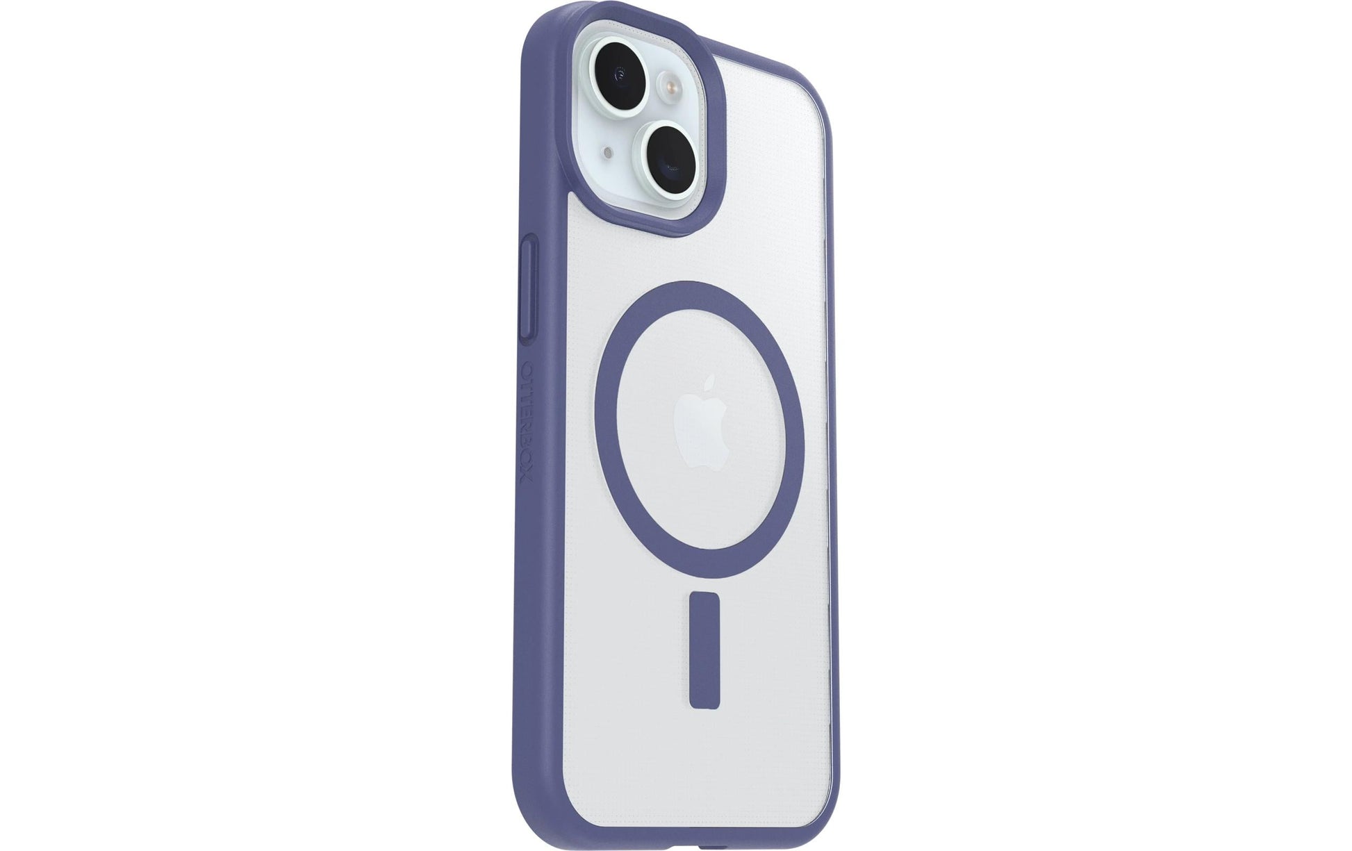 OtterBox Backcover React – für Apple iPhone 15 – transparent/violett – MagSafe kompatibel
