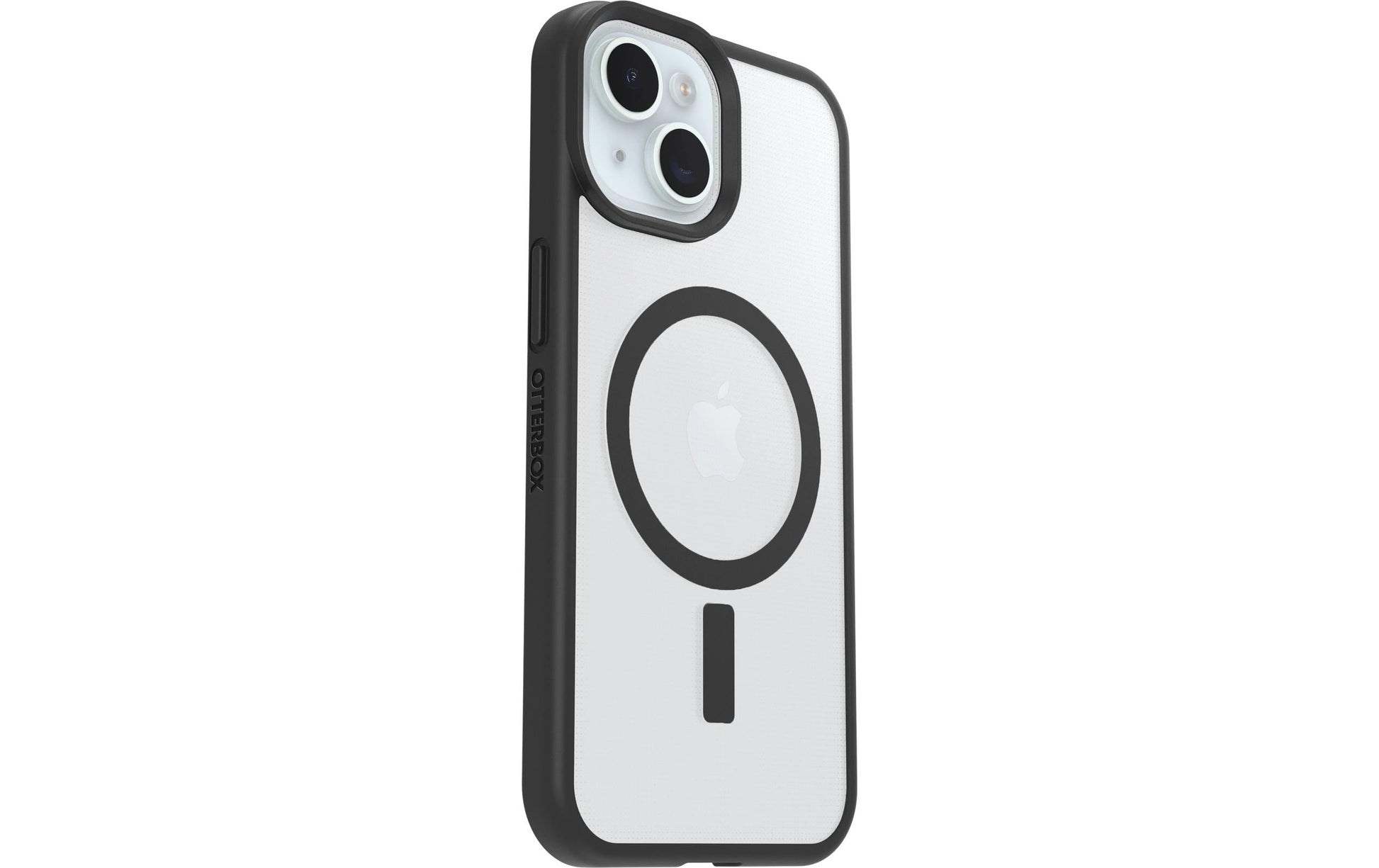 OtterBox MagSafe React Rückcover – für Apple iPhone 14, MagSafe, Kunststoff, Transparent/Schwarz