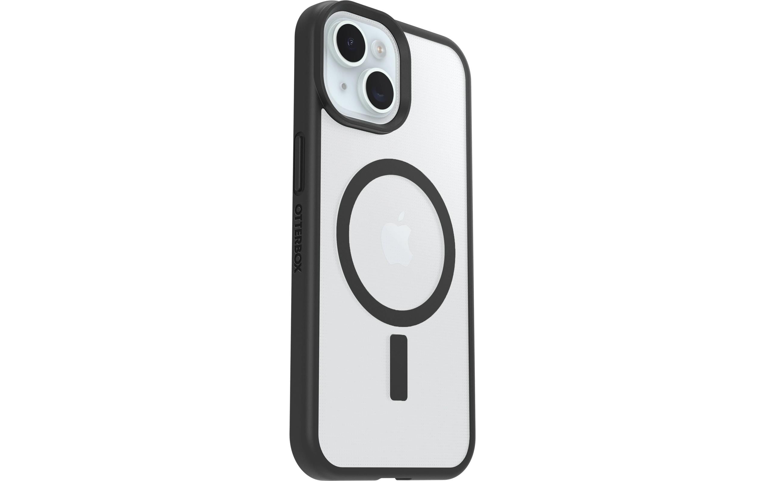 OtterBox MagSafe React Rückcover – für Apple iPhone 14, MagSafe, Kunststoff, Transparent/Schwarz