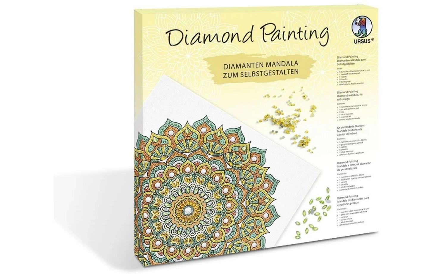Ursus Diamond Painting Set – Mandala – 30 × 30 cm