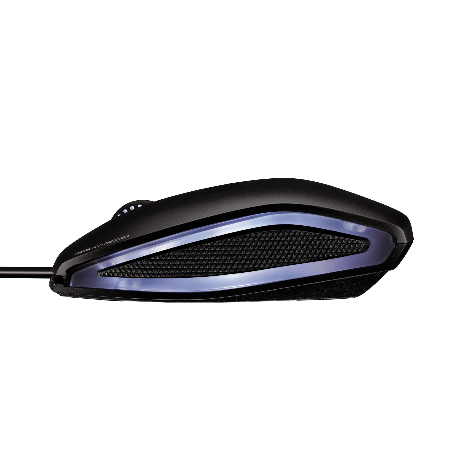 CHERRY Gentix Maus – kabelgebunden, USB-A, 1'000 dpi, 3 Tasten, beidhändig, beleuchtet, schwarz