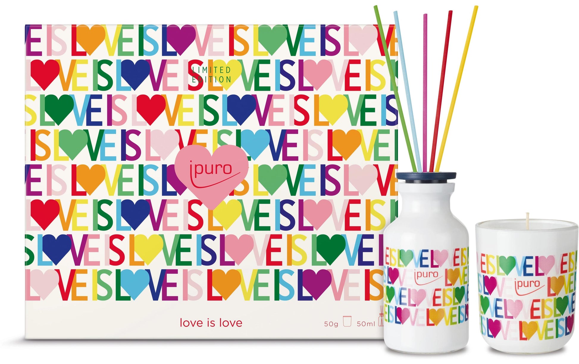 ipuro love is love – Geschenkset, 2 × 50 ml