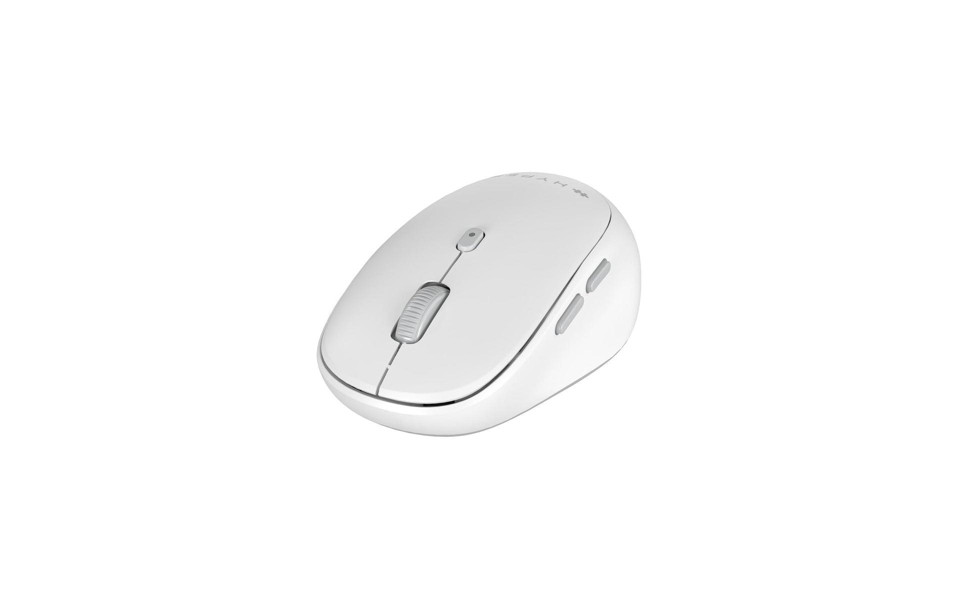 HyperSpace Next HS2100GL Mobile Maus – kabellos, für Rechtshänder, programmierbare Tasten, weiss