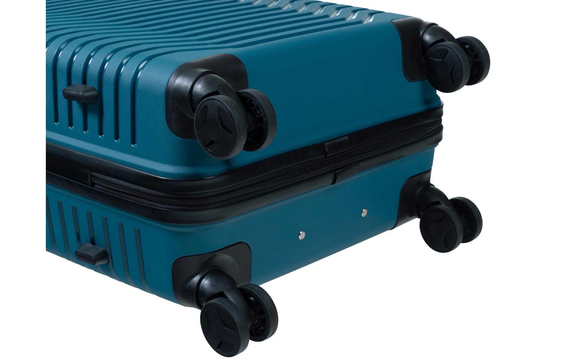 KOOR Trolley – 63 l, Hartschale, 4 Rollen, mit TSA, Petrol, 40 × 66 × 26 cm