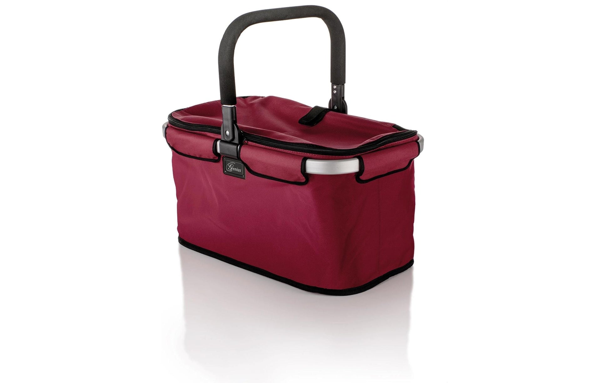 Genius Computer Technology Genius – Einkaufswagen, Polyester, Bordeaux, 480×280×270 mm, 25 kg