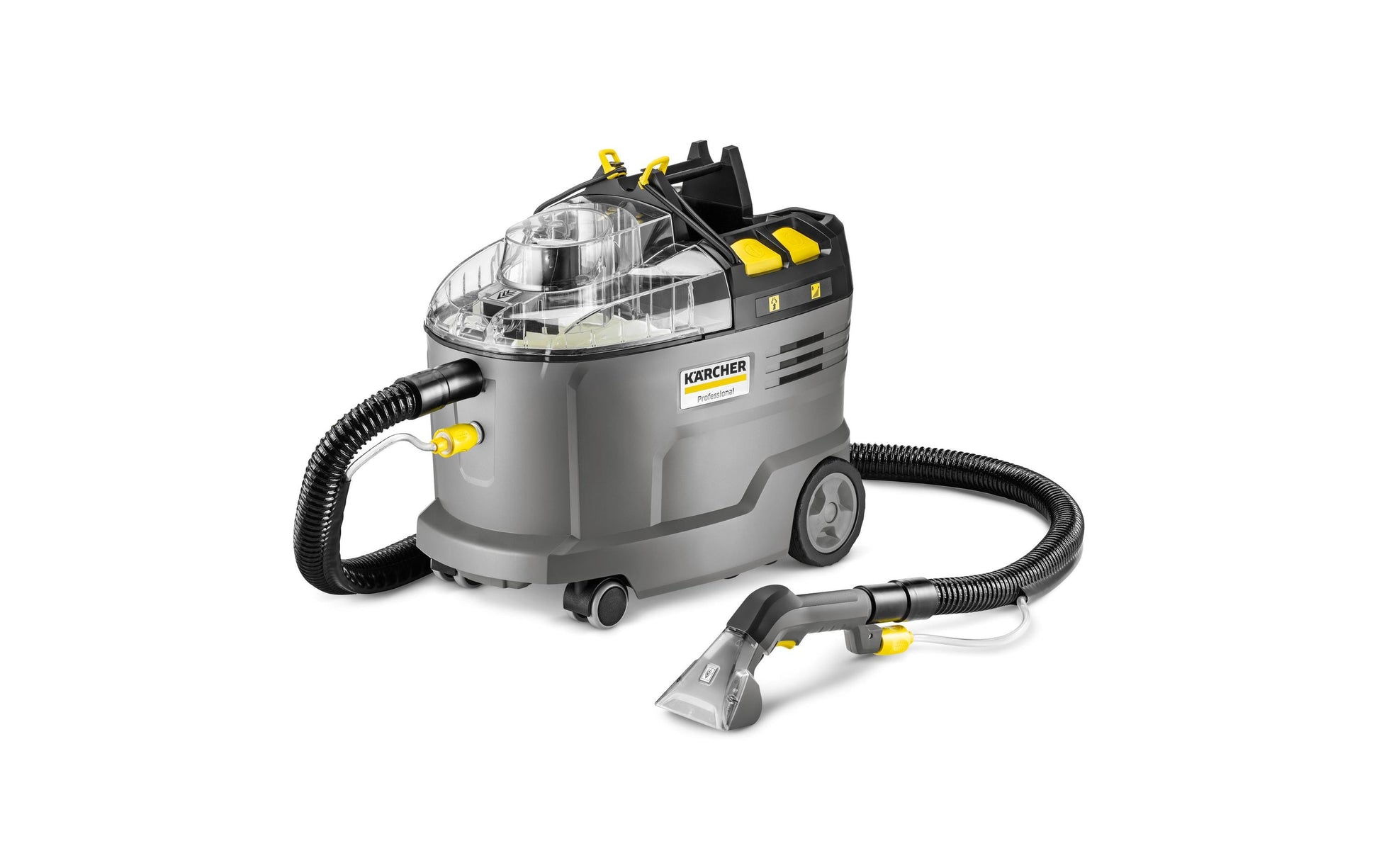 Kärcher Akku-Sprühextraktionsgerät Puzzi 9/1 Bp – 7 l, Akkubetrieb, Schlauch 2,5 m, 100-240 V