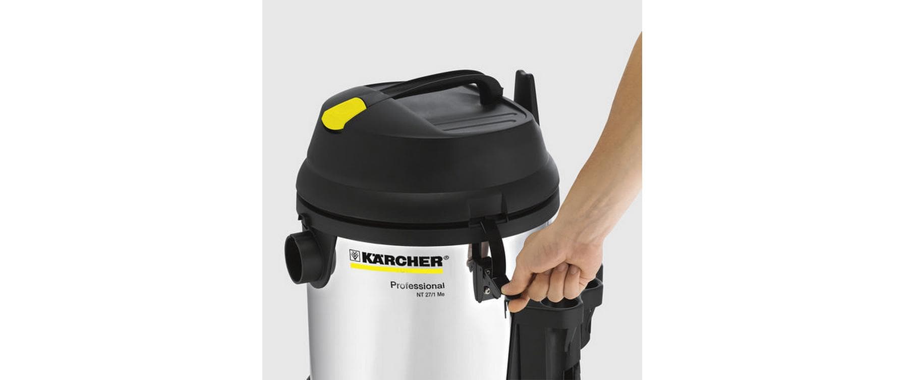 Kärcher Nass- und Trockensauger NT 27/1 Me Adv – 1380 W, 27 l, Netzbetrieb, Schlauch 2,5 m