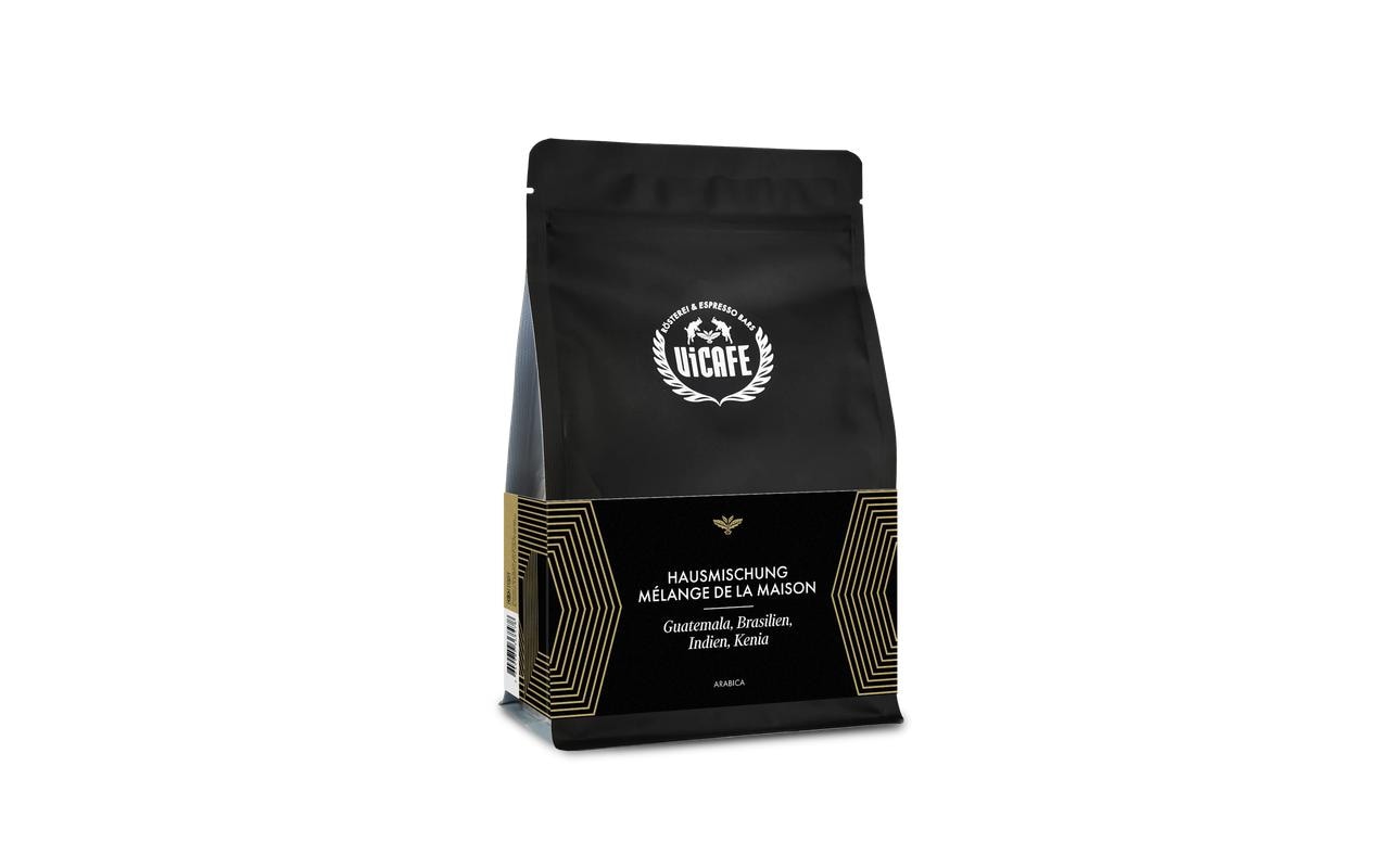 Vicafe Hausmischung – Kaffeebohnen – Espresso, 100% Arabica, 350 g