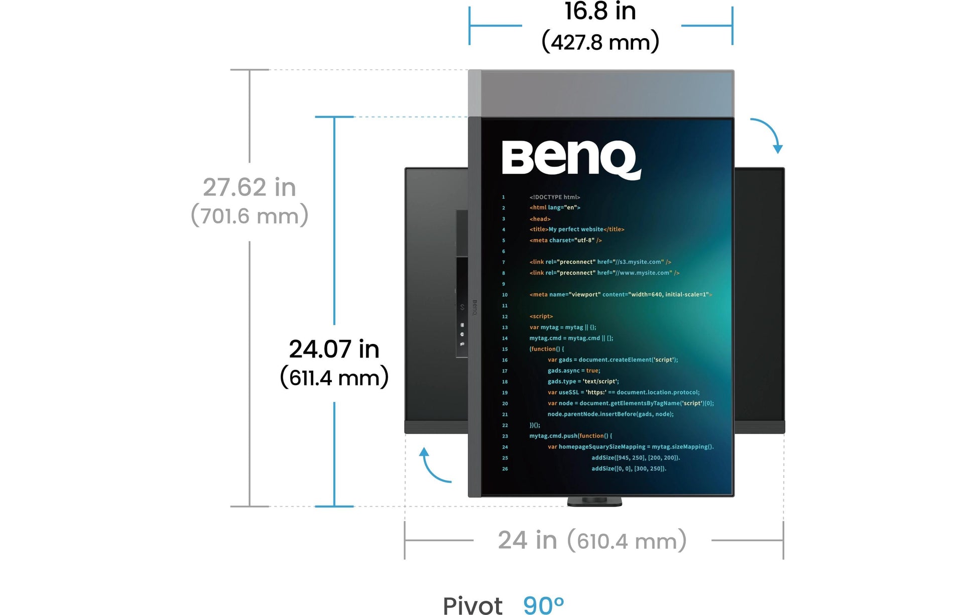 BenQ RD280UA – Monitor, 28,2", 3840 × 2560, 400 cd/m², HDMI