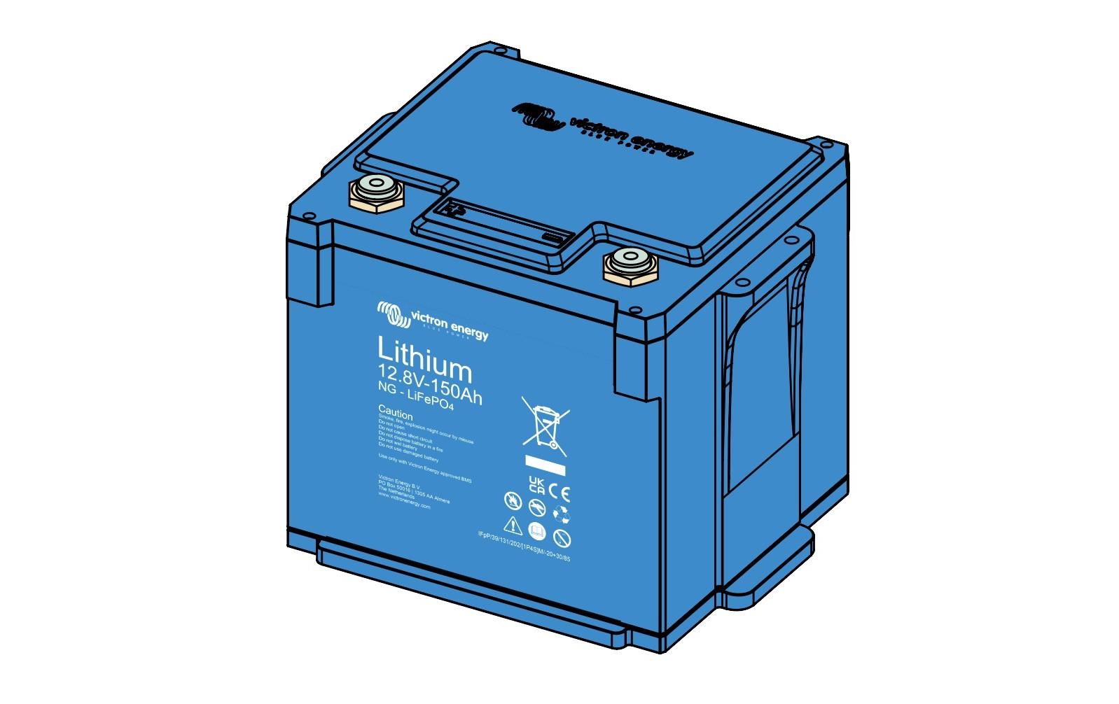 Victron LFP Smart Akku 12 V 150000 mAh 1800,00 Wh Li-Ion