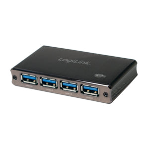 LogiLink UA0282 USB-Hub – USB 3.2 Gen 1 (Micro-B), 4× USB-A